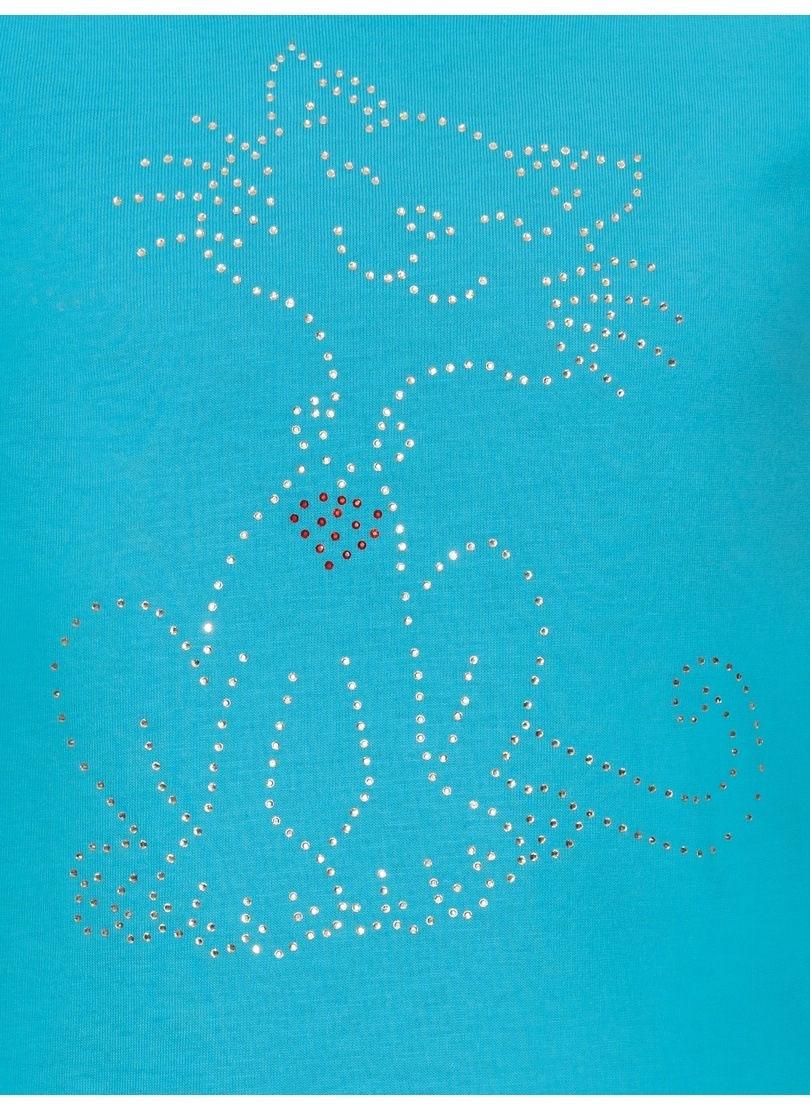 Trigema T-Shirt »TRIGEMA T-Shirt mit glitzerndem Katzen-Motiv«, (1 tlg.)