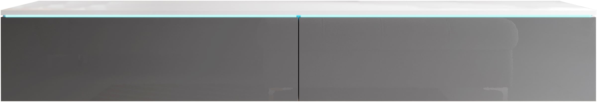 INOSIGN Lowboard »LOWBOARD VERA, wahlweise mit oder ohne Beleuchtung«, Modernes griffloses TV-Board, 180 cm TV-Schrank, stehend und hängend