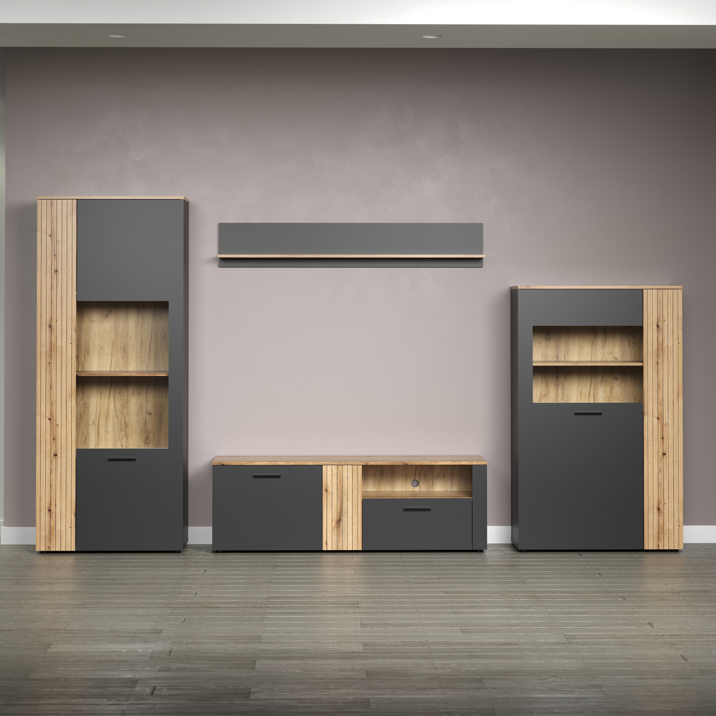 INOSIGN Wohnwand "Estepona" Komplett-Set, 4 Stk. tlg. günstig online kaufen