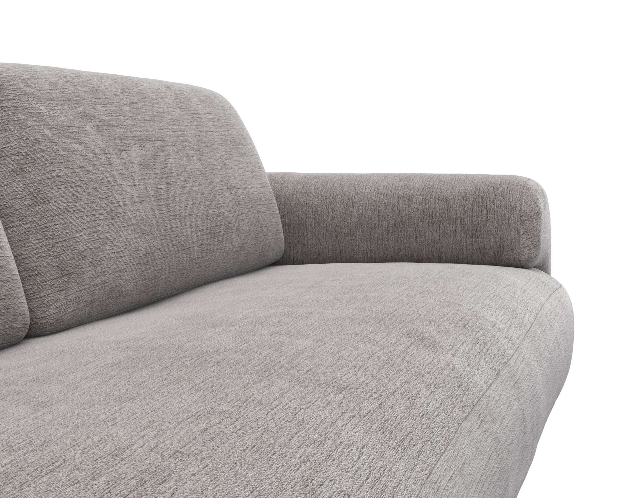 FLEXLUX 3-Sitzer »Molino Designsofa, Polstersofa, Einzelsofa, Couch«, Kaltschaum & Stahl-Wellen für erstklassigen Sitzkomfort, Füsse Schwarz