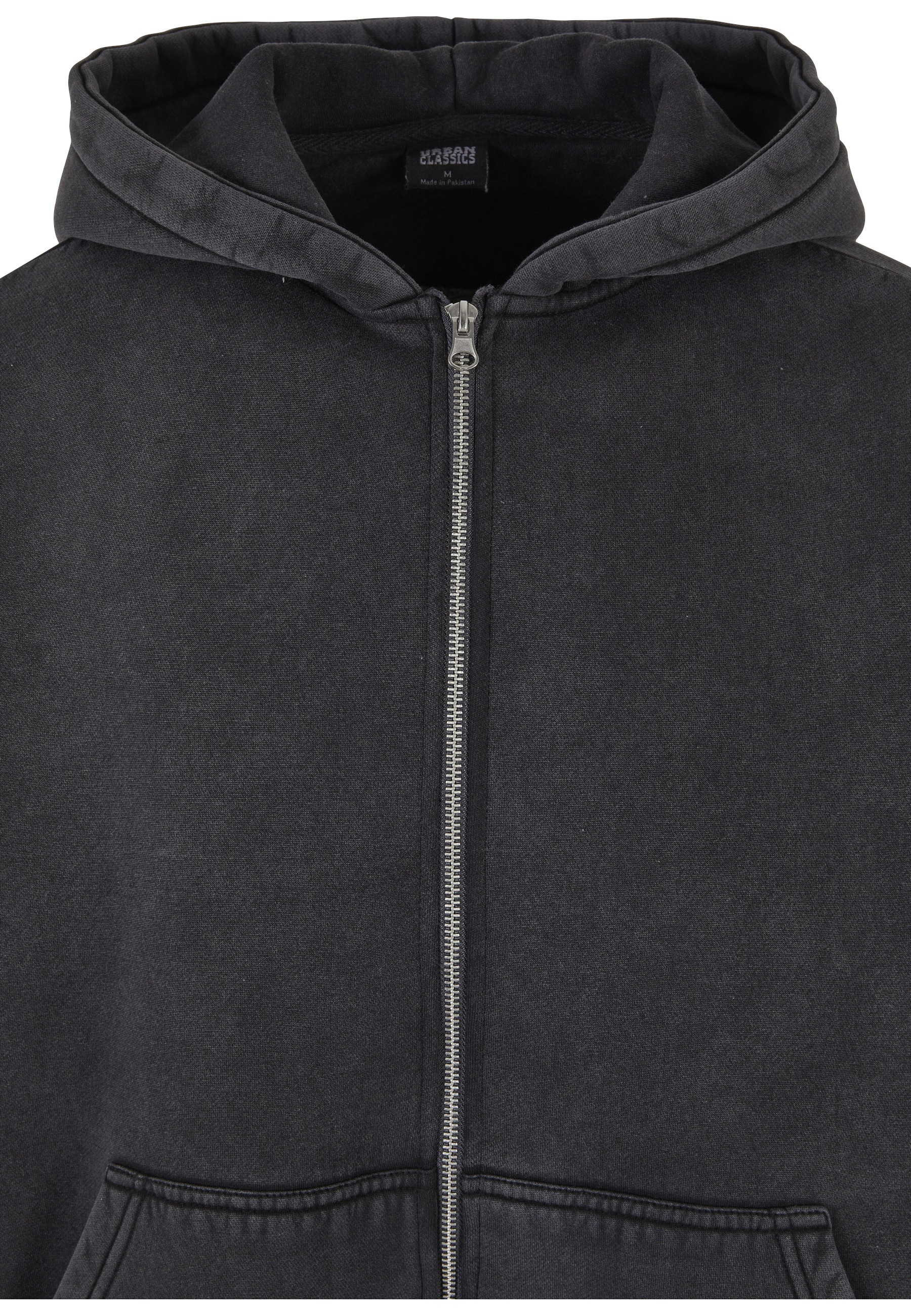URBAN CLASSICS Neopren-Hoodie »Urban Classics Herren Heavy Stone Washed 90's Zip Hoodie« 1 Stk.