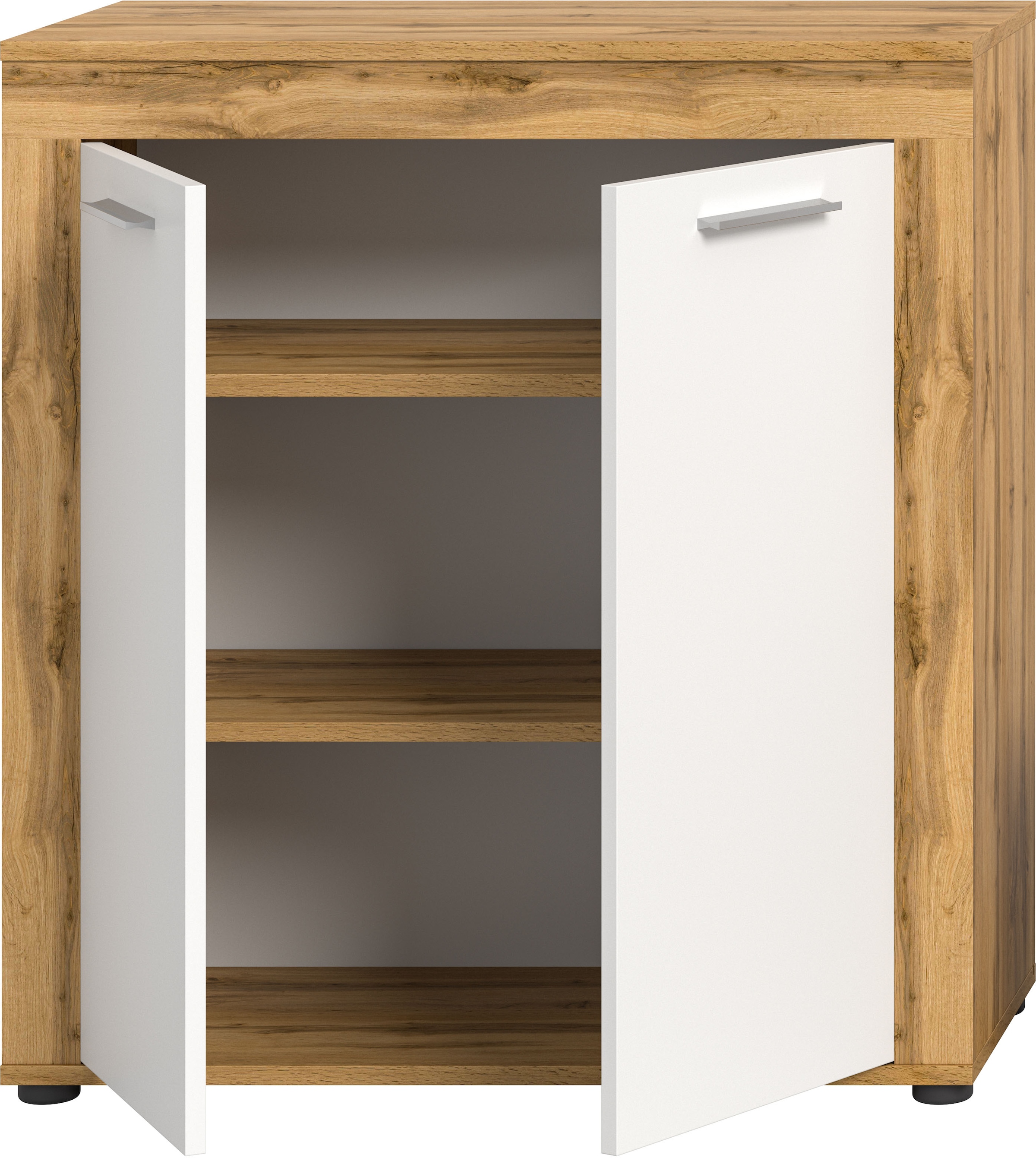 INOSIGN Highboard "Aosta, Höhe 88 cm, in verschiedenen Farbausführungen", mit 2 Türen und 3 Fächern, Wohnzimmer, Kommode