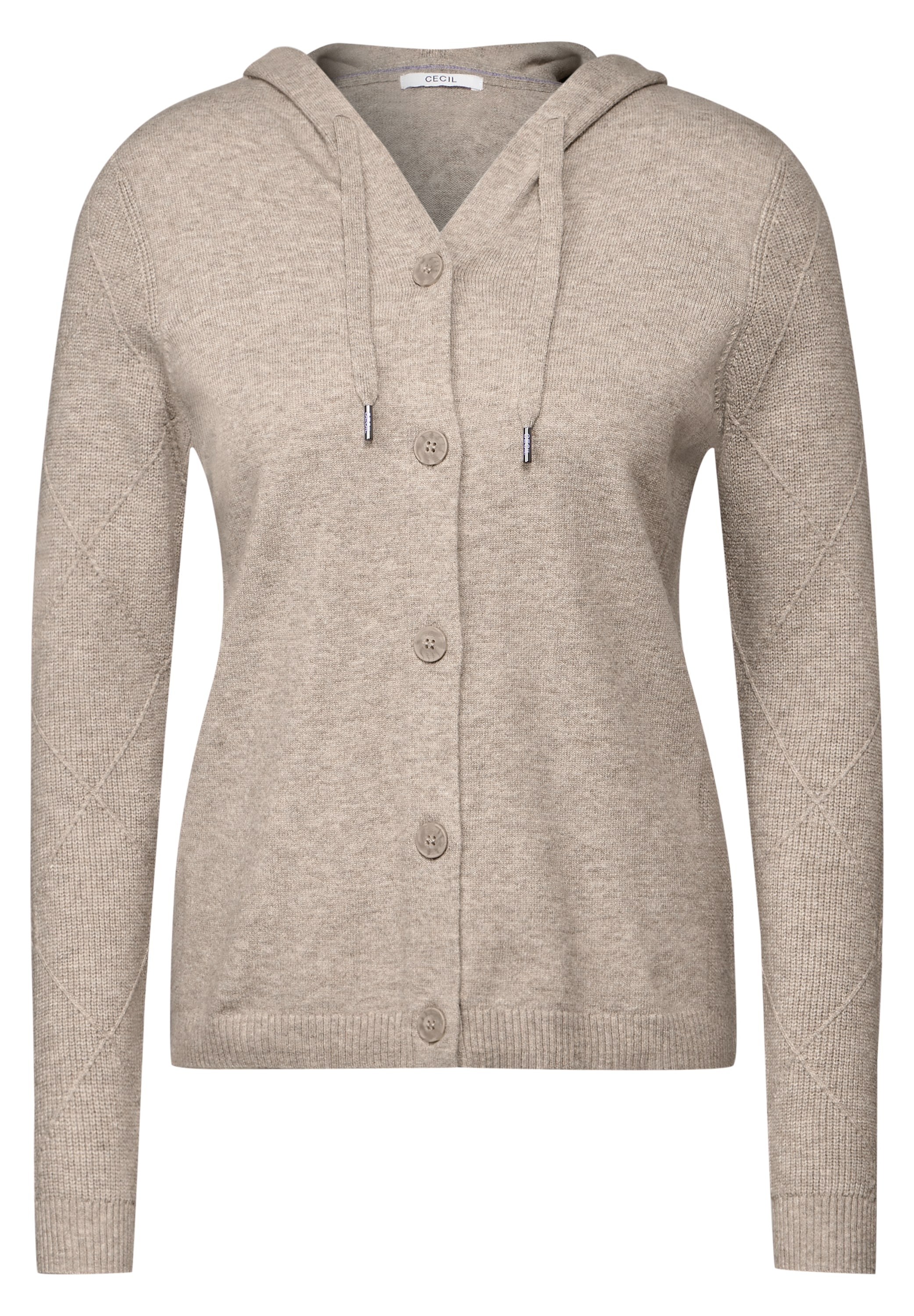 Cecil Cardigan, mit Materialmix