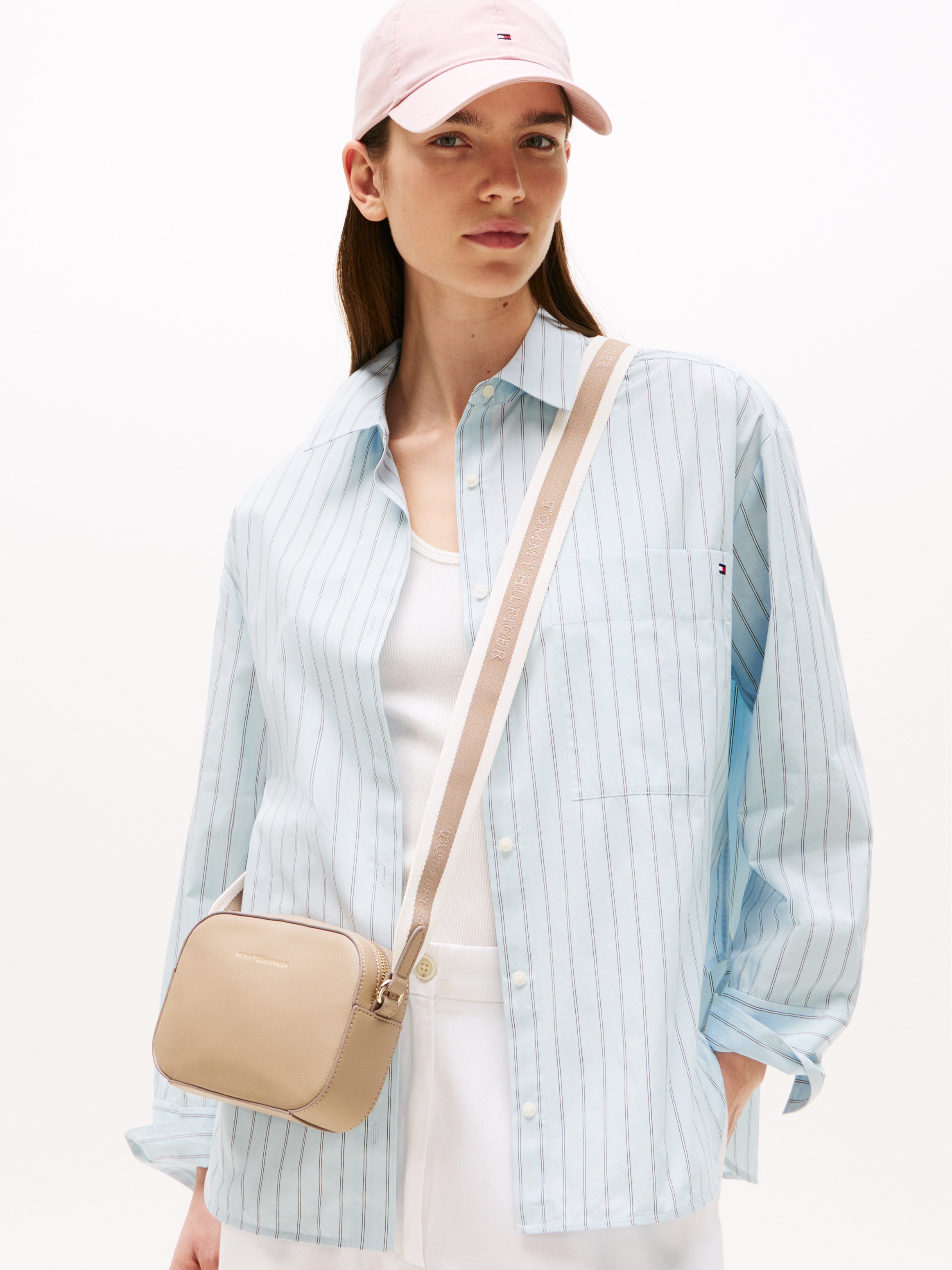 Tommy Hilfiger Umhängetasche "TH LOGOTAPE CAMERA BAG", Damen Schultertasche günstig online kaufen