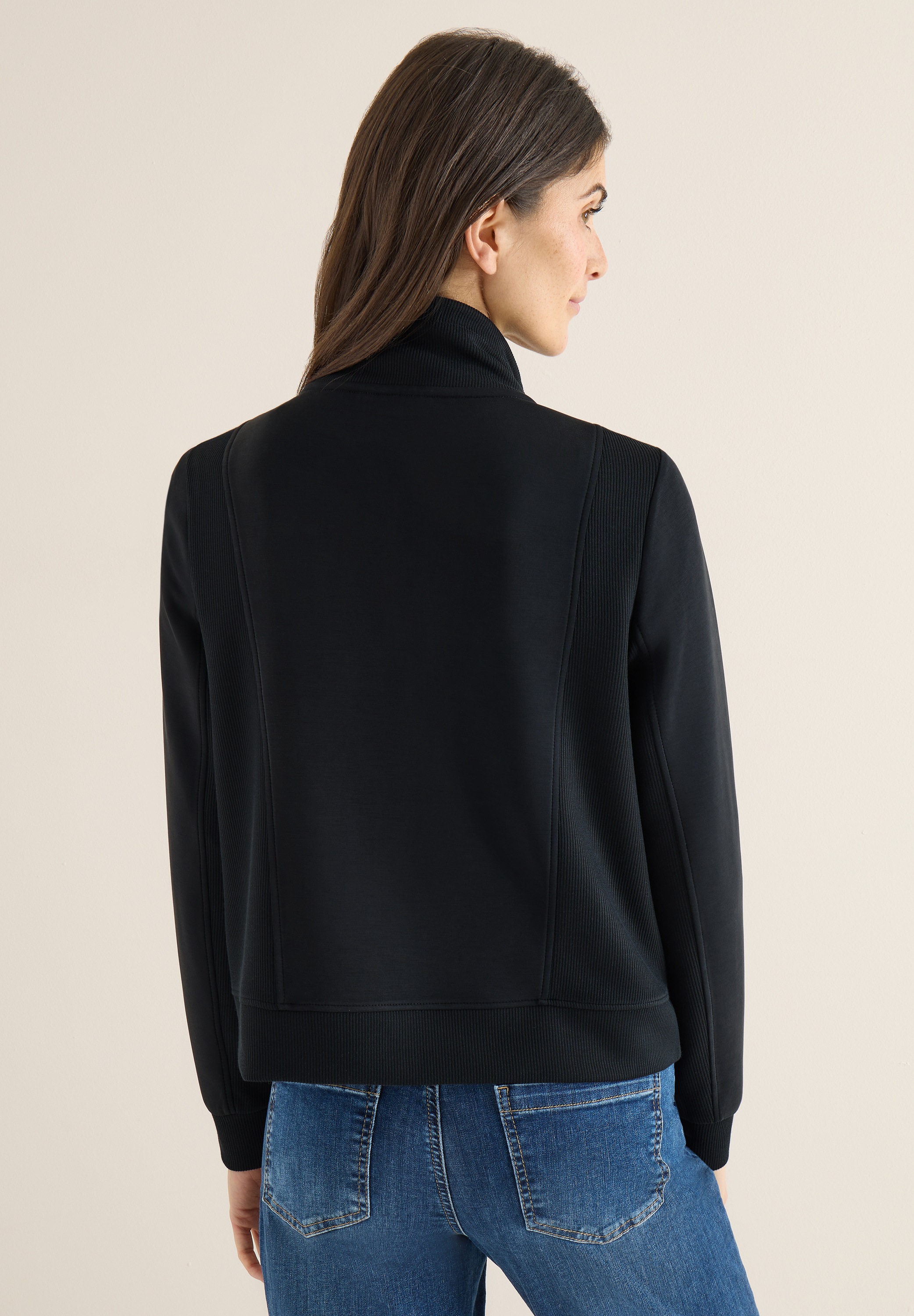 Cecil Sweatjacke mit Tunnelzugband am Kragen