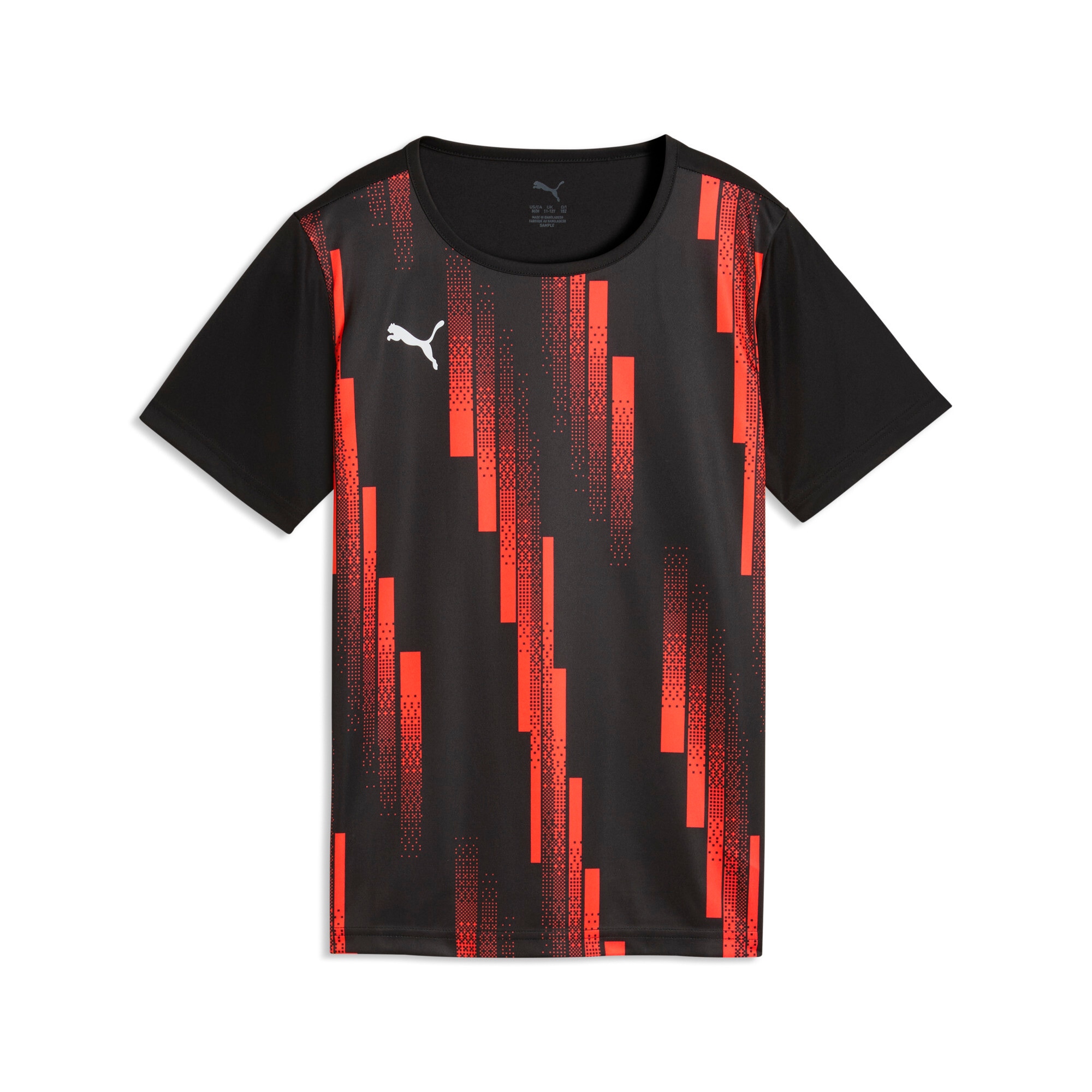 PUMA Fußballtrikot "INDIVIDUALRISE GRAPHIC JERSEY JR" Trikot mit Rundhalsausschnitt, Kurzarmdesign, ohne Kapuze