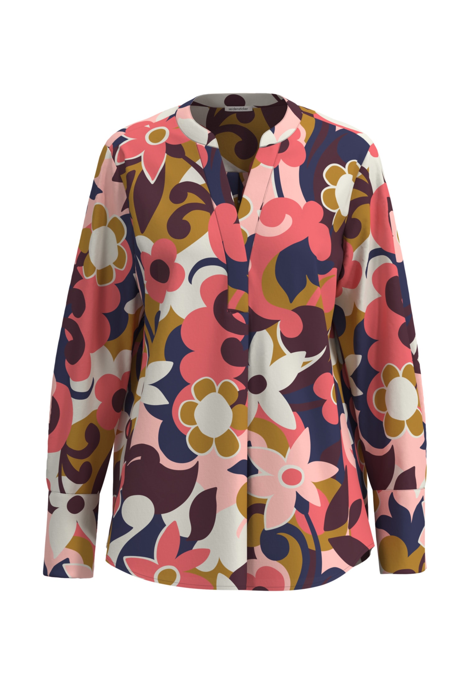 seidensticker Klassische Bluse »Schwarze Rose«, Tunika Floral