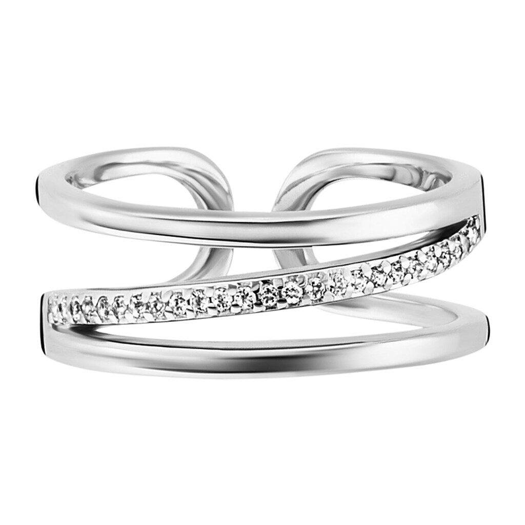 CAÏ Fingerring »925/- Sterling Silber rhodinert Topas«