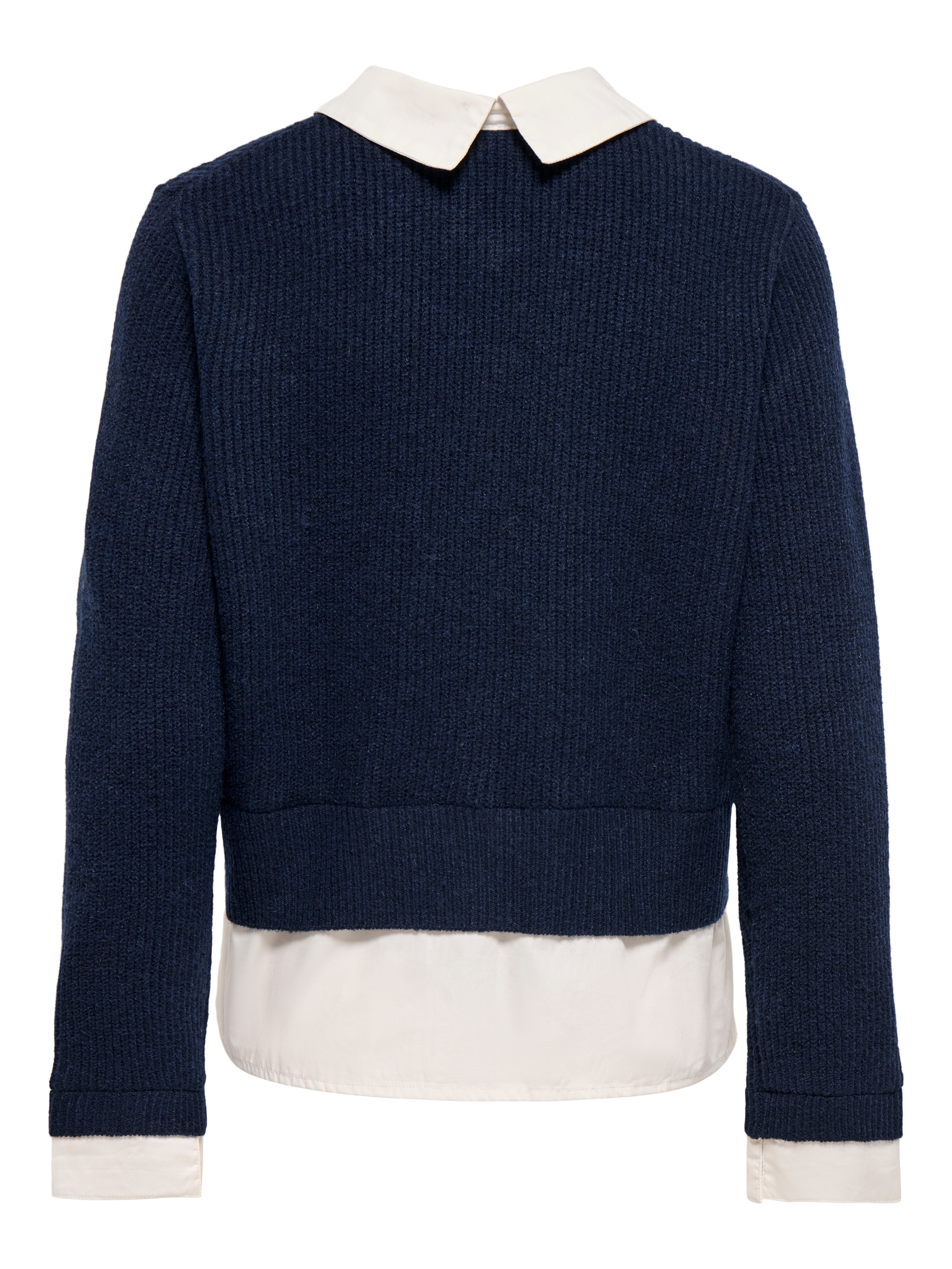 ONLY Strickjacke "ONLALIVIA LS WOVEN MIX CARDIGAN CS KNT" Materialmix, regular fit