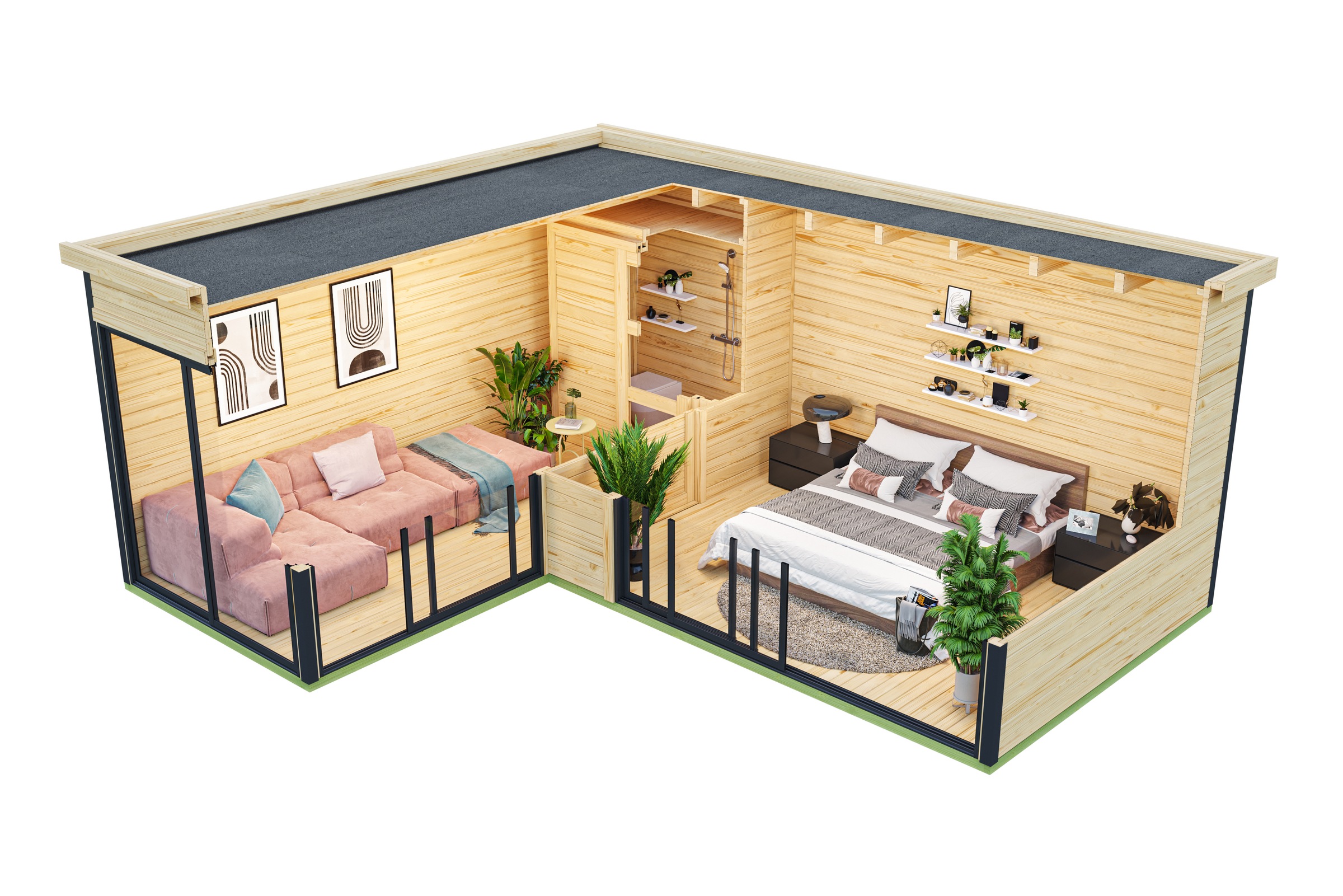 Nordic Holz Gartenhaus "DOMEO 11" günstig online kaufen