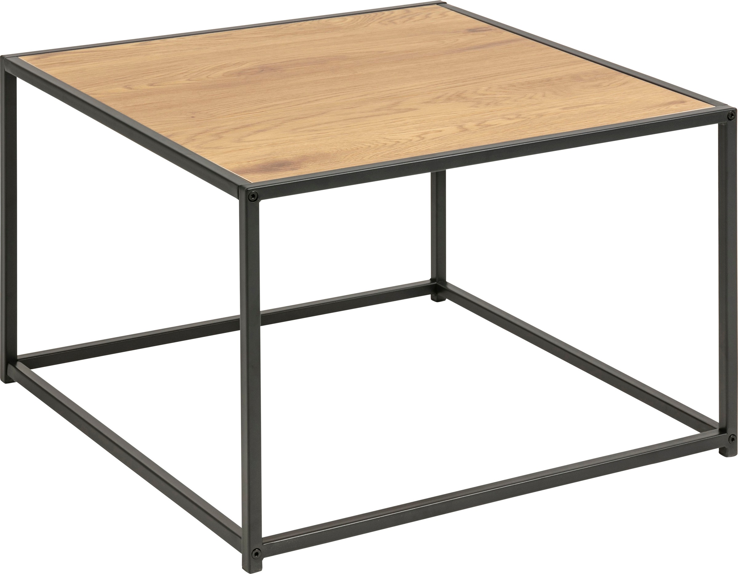 ACTONA GROUP Couchtisch, Metallgestell im modernen Industrie-Look, quadratisch, Breite 60 cm