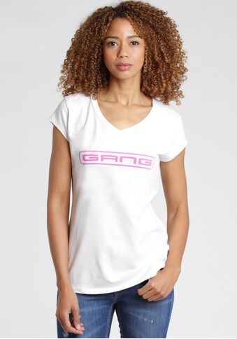 GANG V-Shirt »Base«, mit Logo Frontdruck kaufen