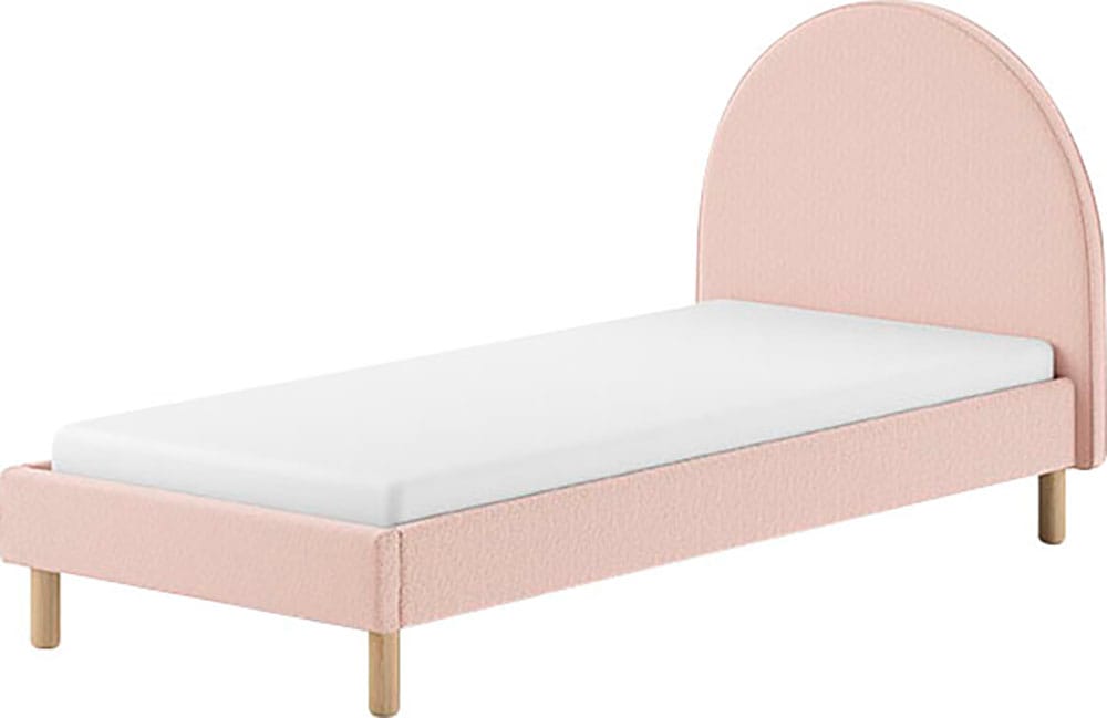 Vipack Polsterbett "Moon, mit flauschigem Bouclé Stoff in verschiedenen Far günstig online kaufen
