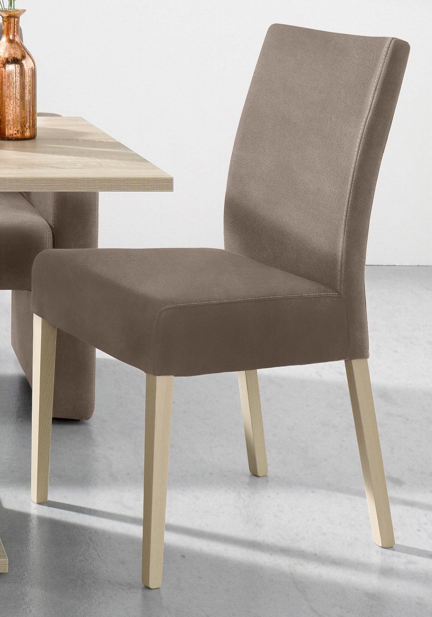 Home affaire 4-Fußstuhl "Umag" (Set) 2 Stk.Sitz und Rücken gepolstert günstig online kaufen