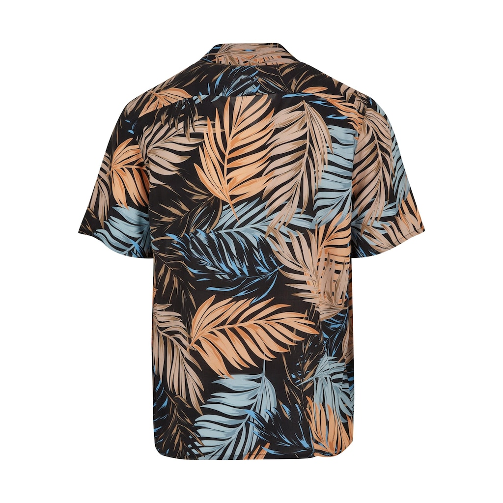 URBAN CLASSICS Langarmhemd »Urban Classics Herren Viscose AOP Resort Shirt«, (1 tlg.)