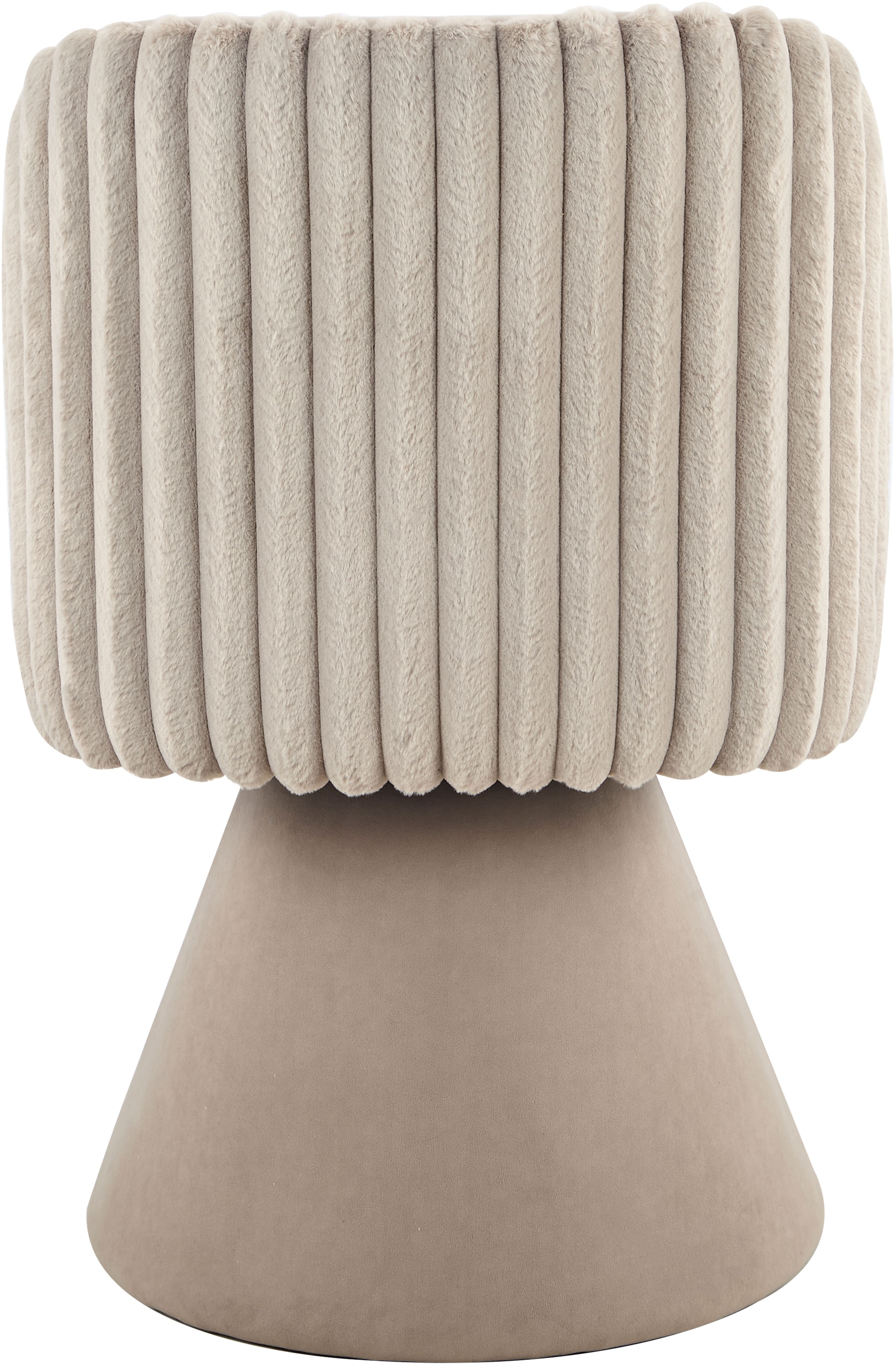 HELA Drehstuhl »BARI« (Set) 2 Stk.360° drehbar, Polsterfuß, Materialkombi, Außen Felloptik Innen Velvet