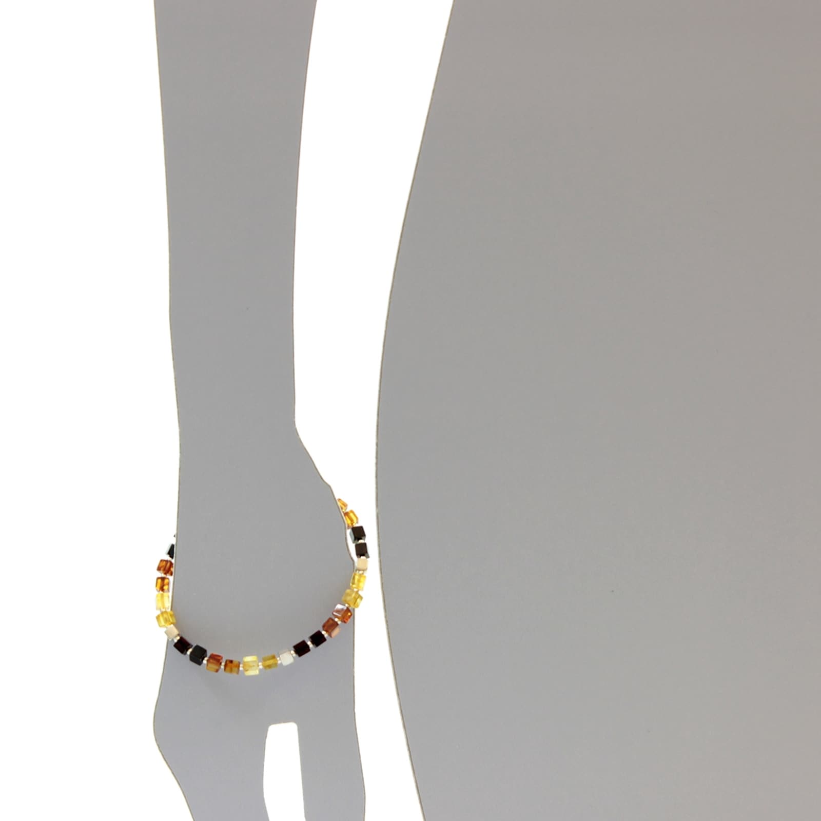 OSTSEE-SCHMUCK Armband »- Würfel 4 - Silber 925/000 - Bernstein«