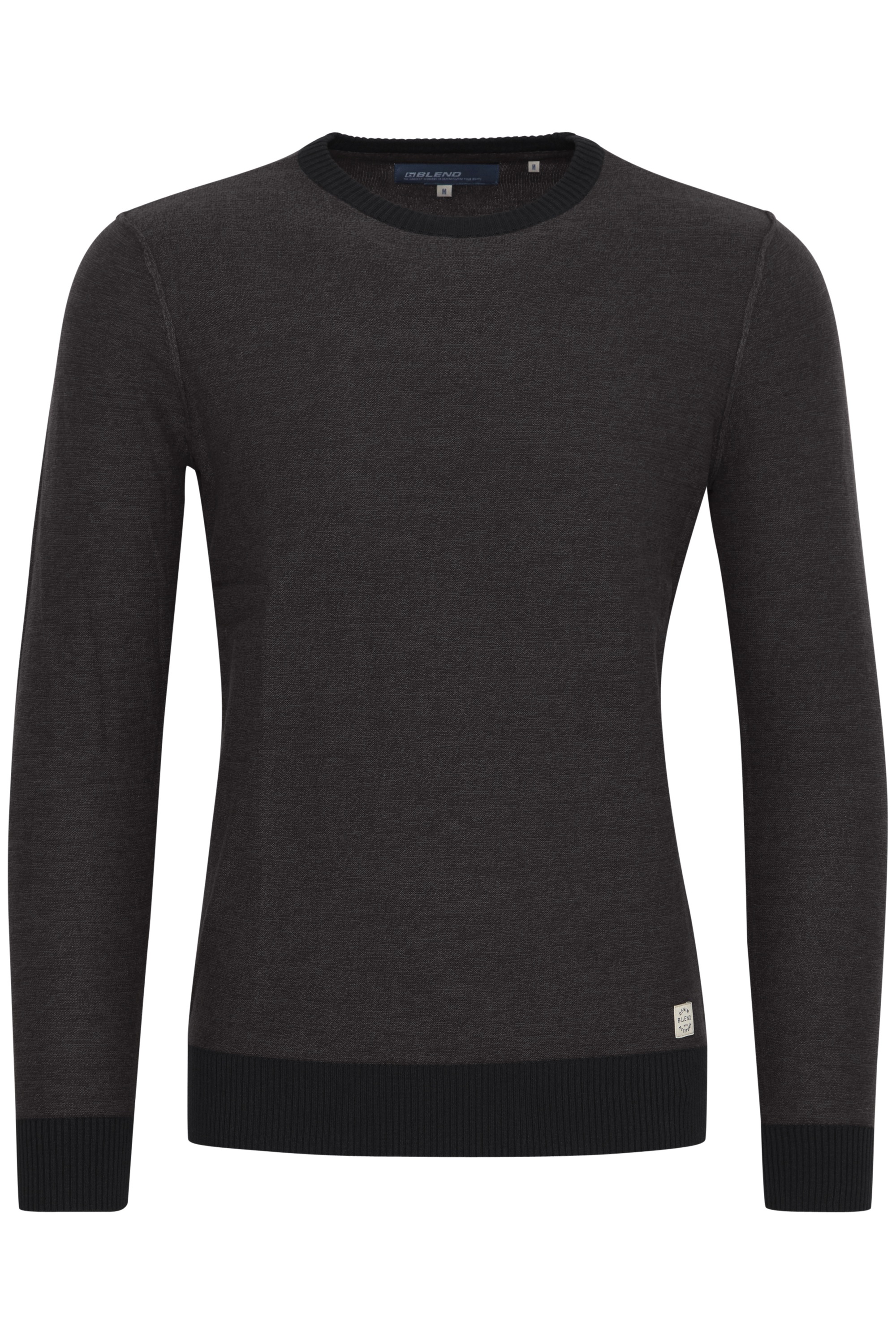 Blend Rundhalspullover "BHNathan", Strickpullover mit farblich abgesetzten günstig online kaufen