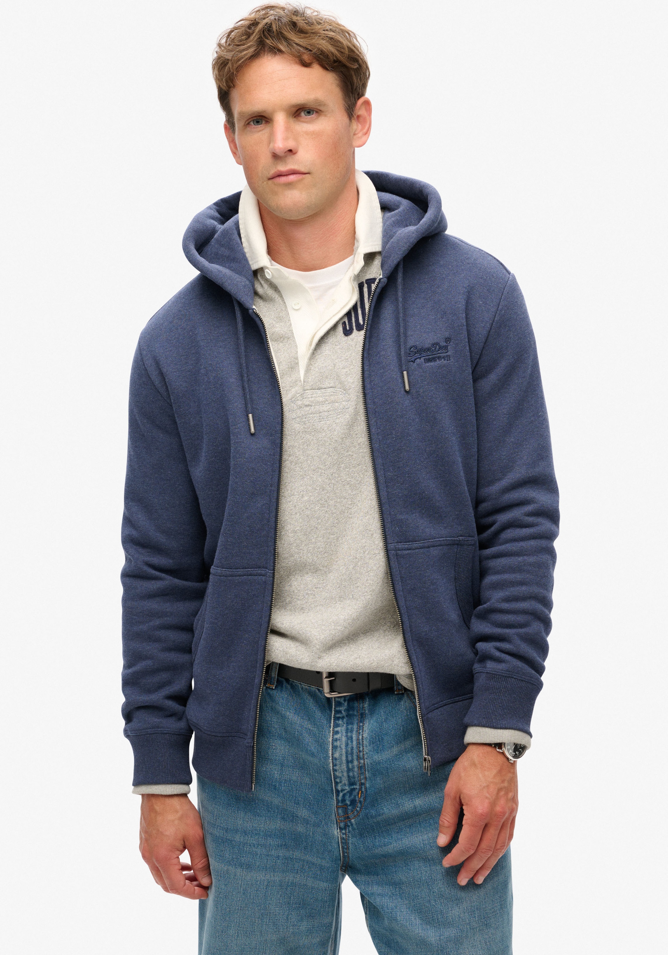 Superdry Kapuzensweatjacke "ESSENTIAL LOGO ZIP HOODIE"