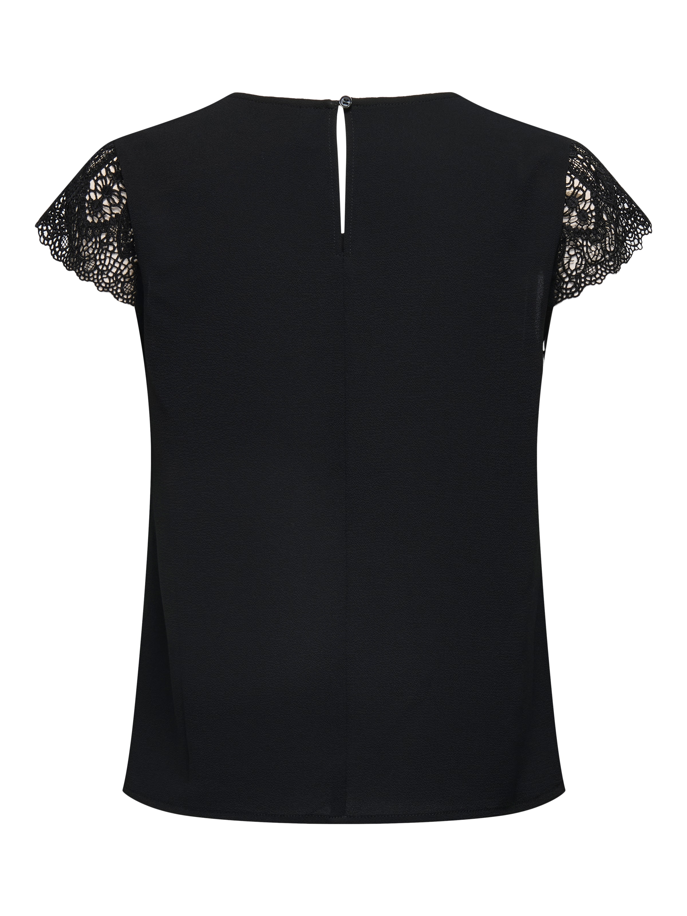 ONLY Kurzarmshirt »ONLELVA FR S/S LACE V-NECK TOP CS PTM«