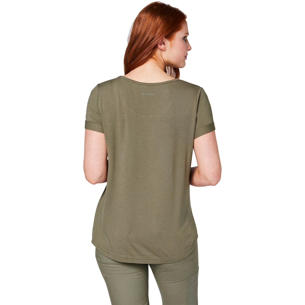 GARDENA T-Shirt »Dusty Olive«, mit Schriftzug