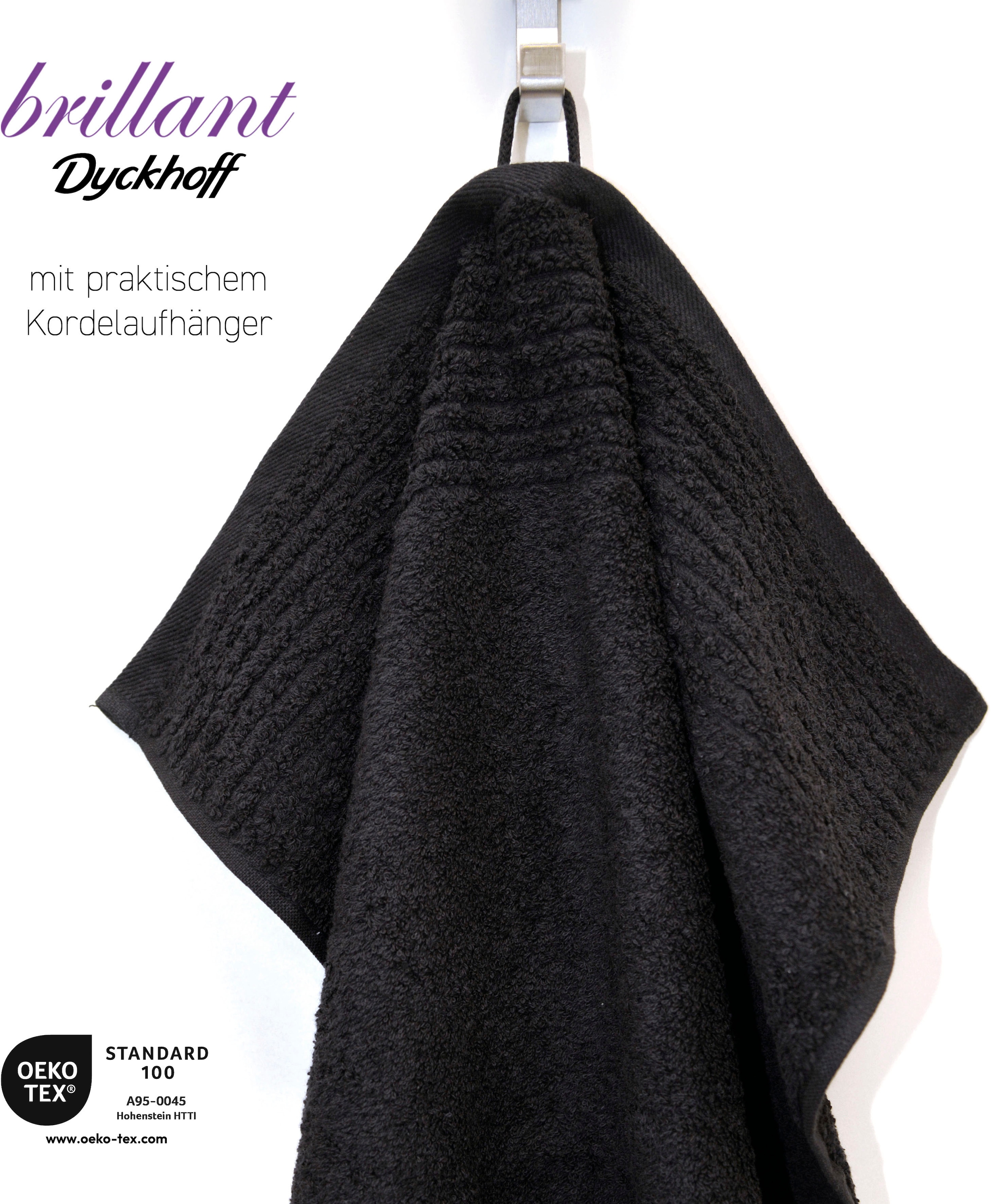 Dyckhoff Handtuch Set »Brillant«, (Set, 6 St., 4 Handtücher (50x100 cm)-2 Badetücher (70x140 cm), mit Streifenbordüre;4 Handtücher (50x100cm), 2 Duschtücher (70x140cm)