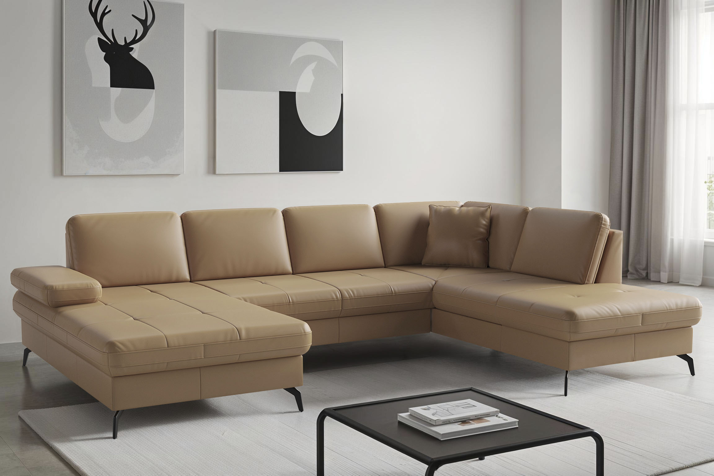sit&more Wohnlandschaft "Morris Jubi, Breite 300 cm" mit Armteilfunktion, optional mit Schlaffunktion