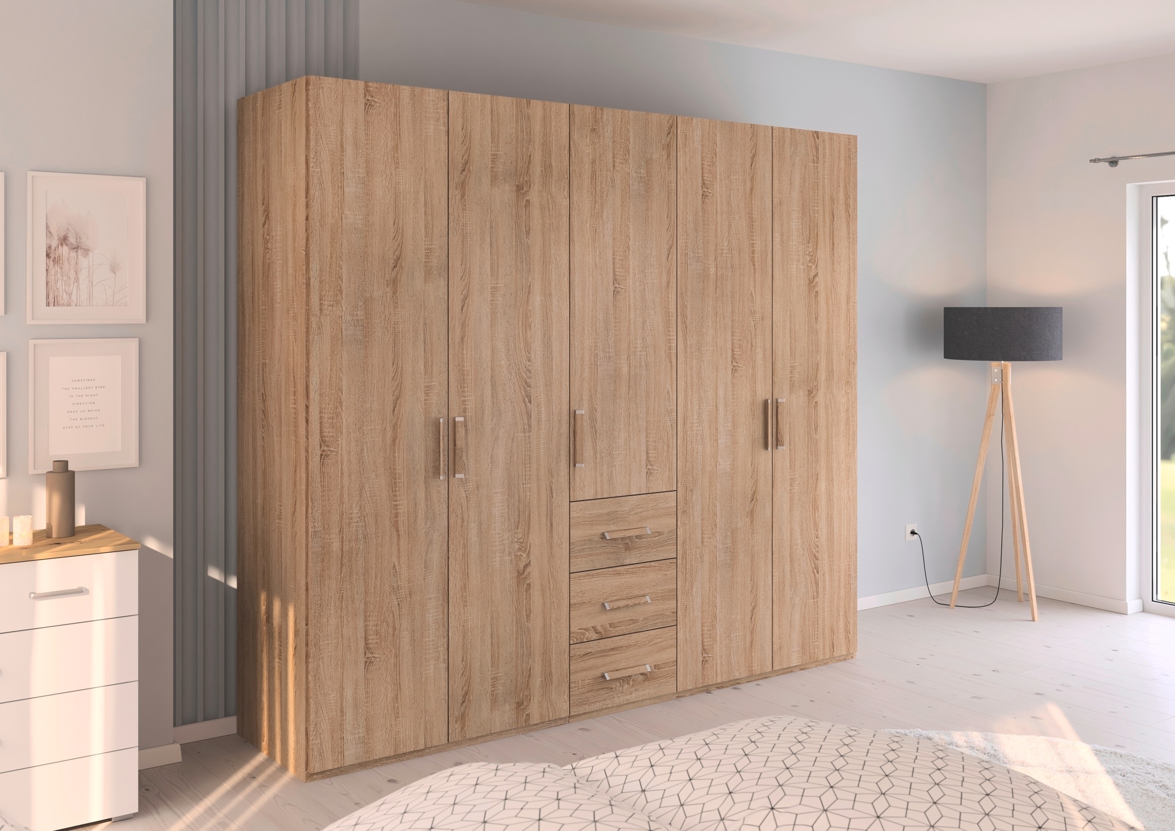 Thumbnail - rauch Drehtürenschrank "Kleiderschrank Schrank Garderobe Schlafzimmerschrank EVELYN" in 2 Höhen 197 oder 210 cm erhältli...