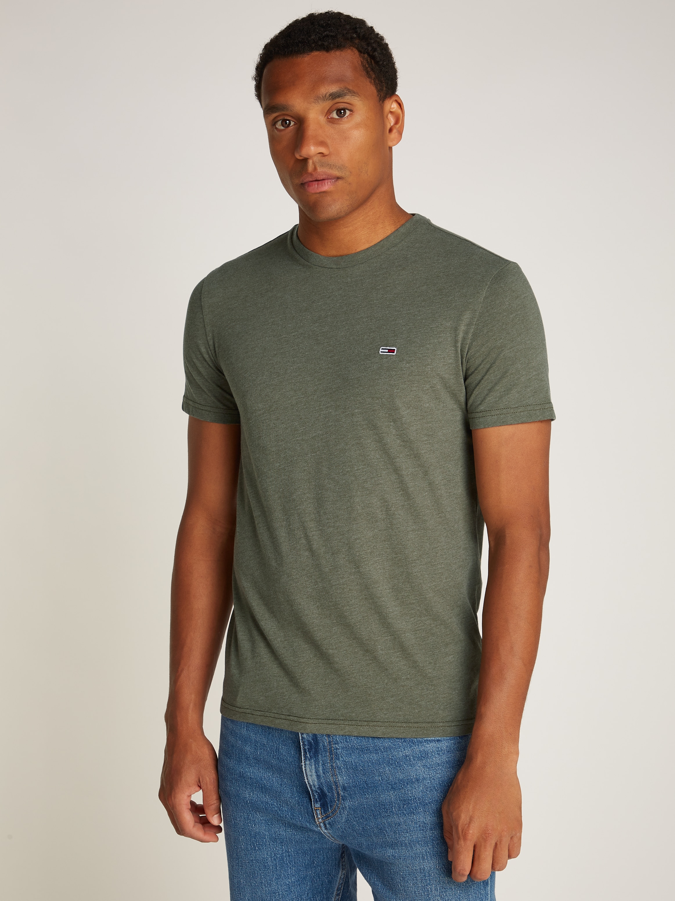 Tommy Jeans T-Shirt "TJM XSLIM JASPE HTR TEE EXT", in Melange-Optik günstig online kaufen