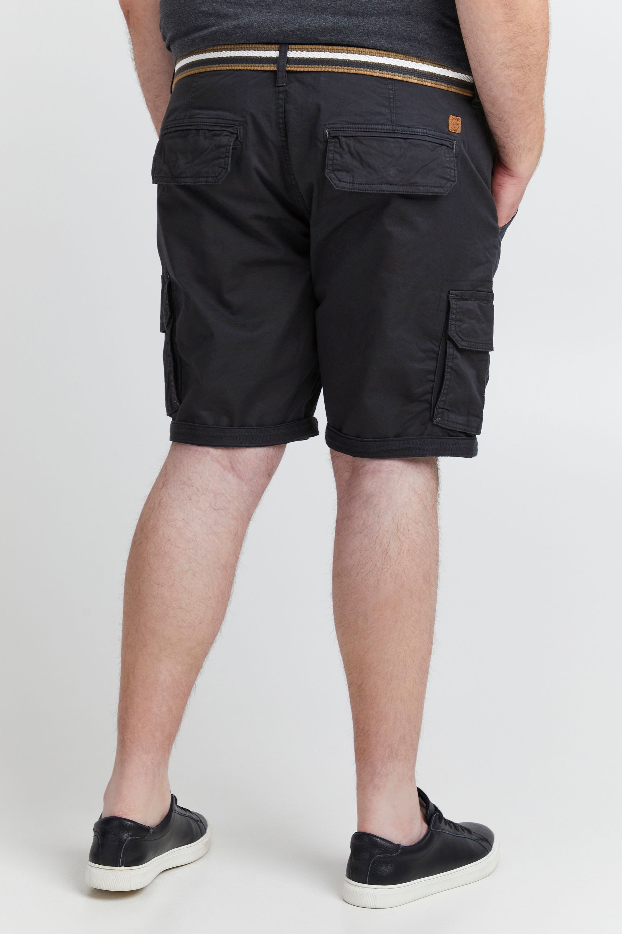 Cargoshorts BLEND "Cargoshorts BHBBrian", Herren, Gr. 5 XL, N-Gr, schwarz, Obermaterial: 97% Baumwolle CO. 3% Elasthan EL., Hosen 6