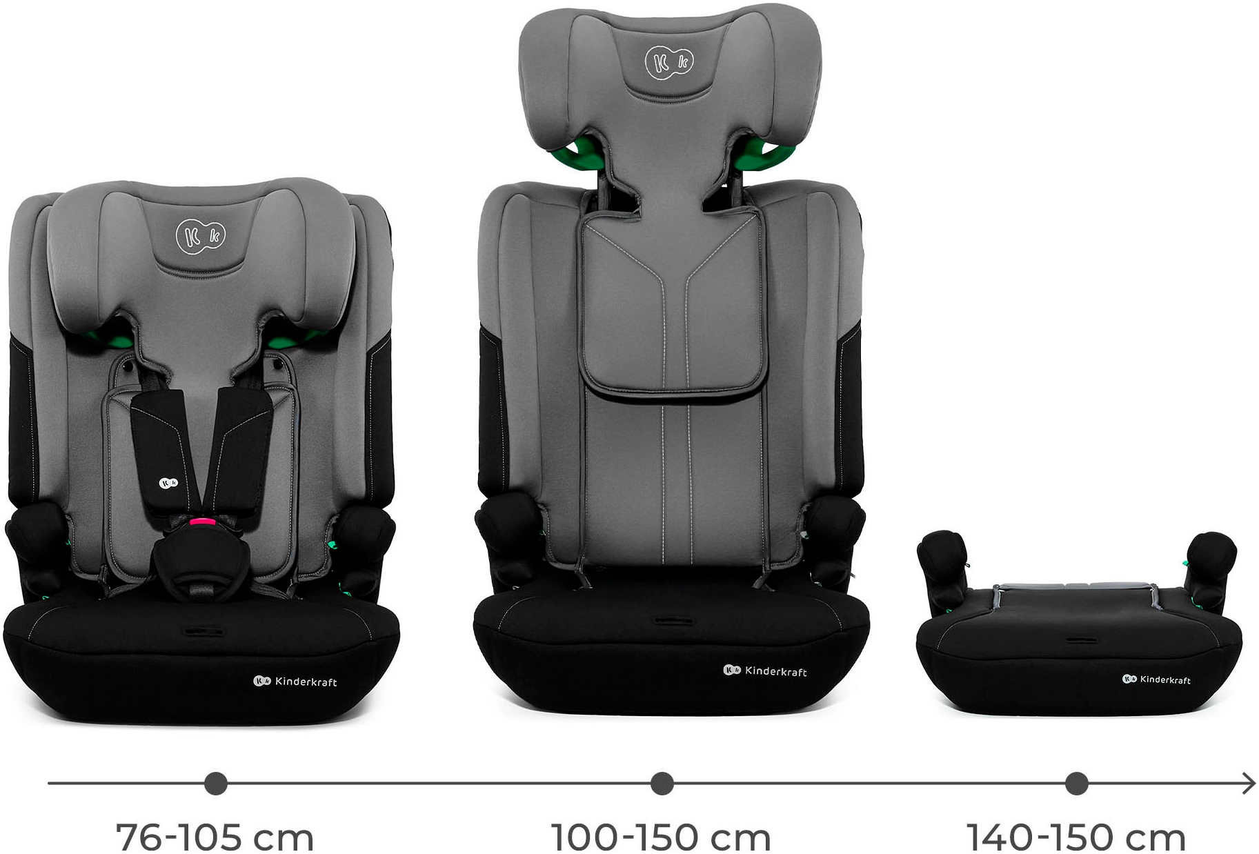 Kinderkraft Autokindersitz »I-COMFY i-Size« Klasse I / II / III (9-36 kg)