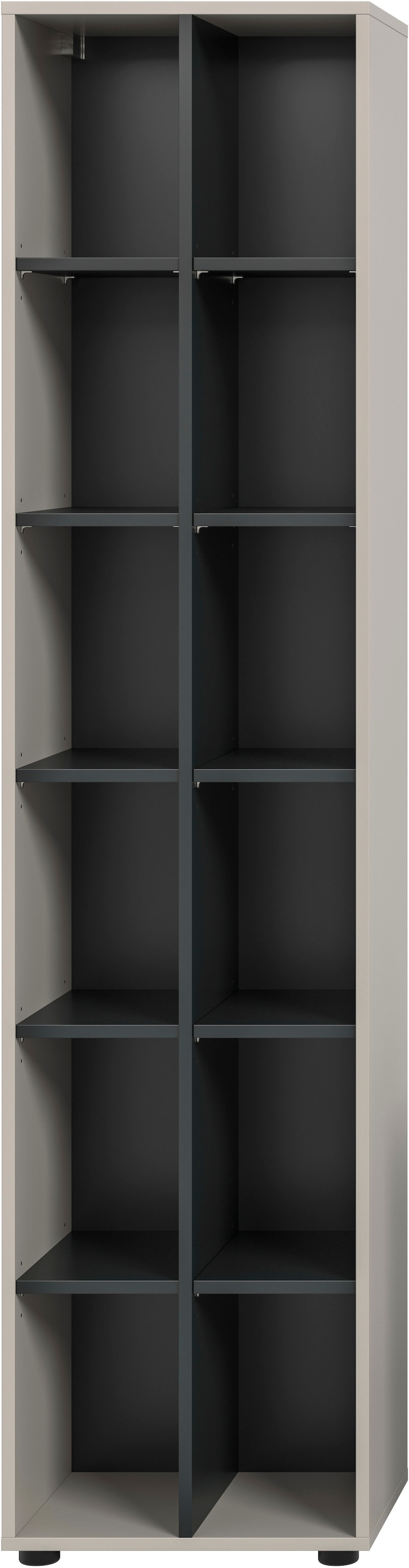 INOSIGN Standregal »ADIO, Höhe 192 cm, 12 Fächer, 10 höhenverstellbare Einlegeböden« 1 Stk. tlg. Regal, Stauraumregal, Wohnzimmerregal, Bücherregal, Wandregal