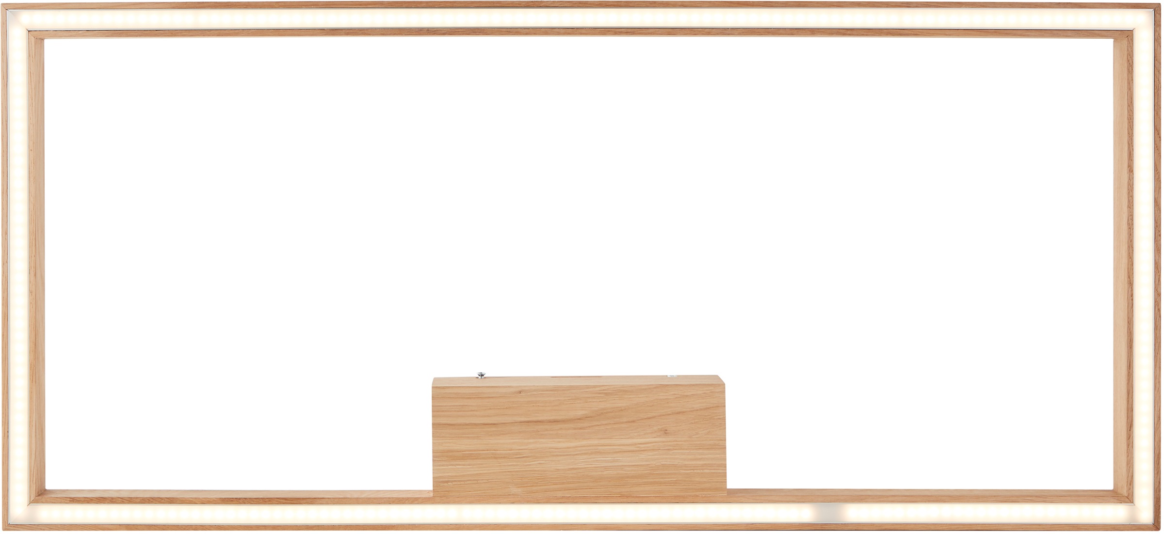 Brilliant LED Deckenleuchte »Delgrosso«, 1 flammig, Leuchtmittel LED-Modul | LED fest integriert, 83 x 38 cm, 2600 lm, warmweißes Licht, Holz/Kunststoff, eiche geölt