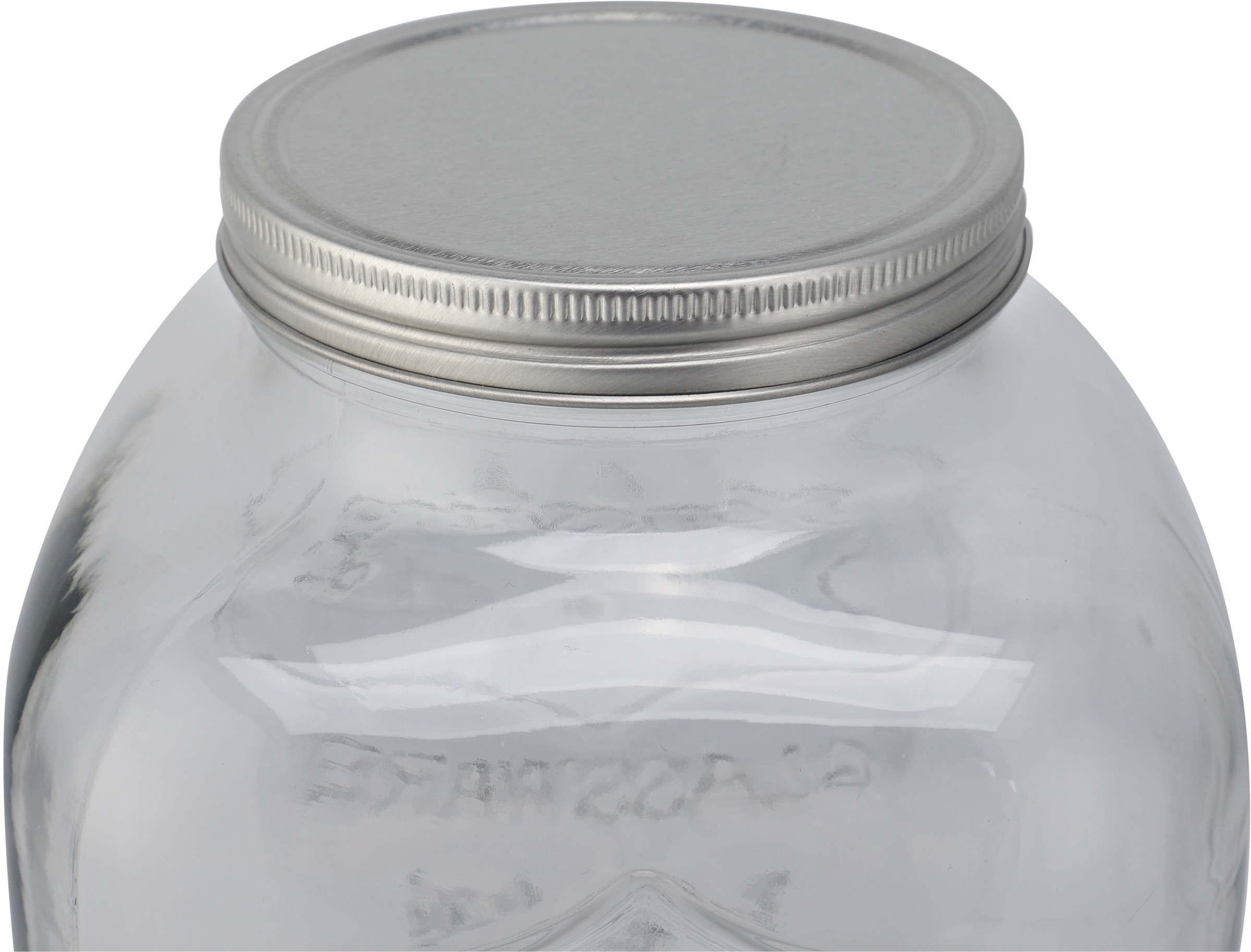 ECHTWERK Getränkespender »Dispenser aus Glas, Fassungsvermögen 5 Liter«, (1 tlg.), Verschließbarer Metalldeckel und luftdichter Zapfhahn