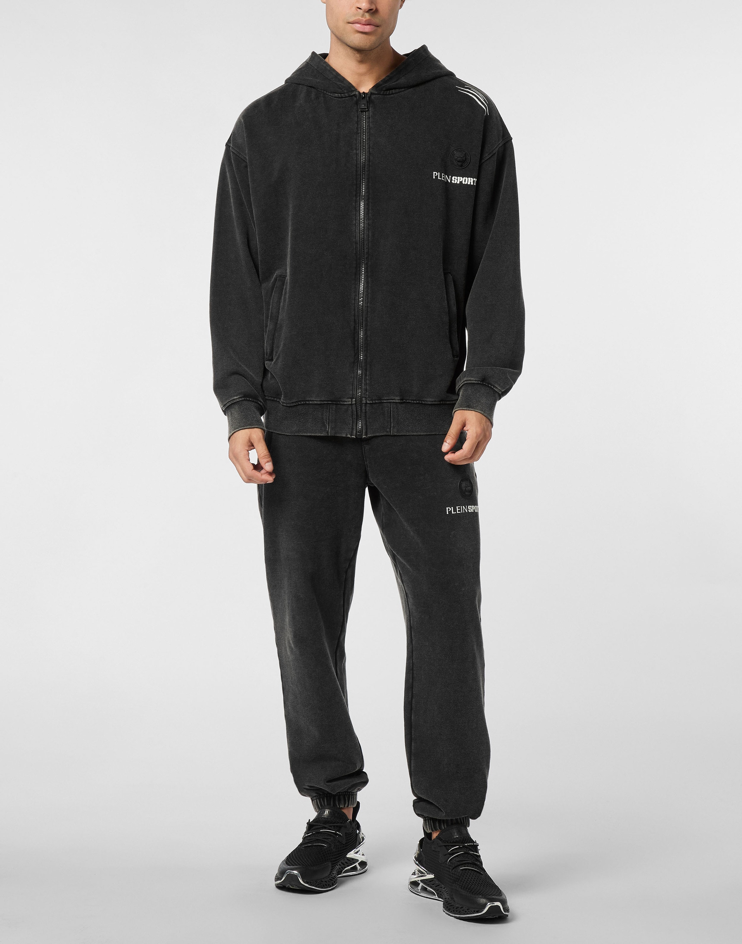 PLEIN SPORT Kapuzensweatjacke »Hoodie Sweatjacket Cold Dye«