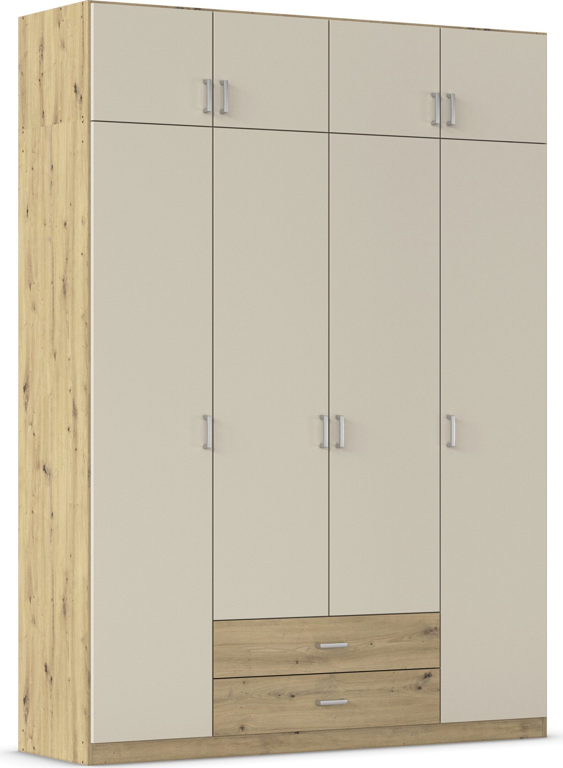 rauch "Schrank Garderobe Wäscheschrank GAMMA in 4 Breiten 91-226 cm" 3 verschiedene Ausstattungen BASIC/CLASSIC/PREMIUM (inkl. SOFT-CLOSE), mit Schubladen und Schrankaufsatz, schlichtes Design MADE IN GERMANY