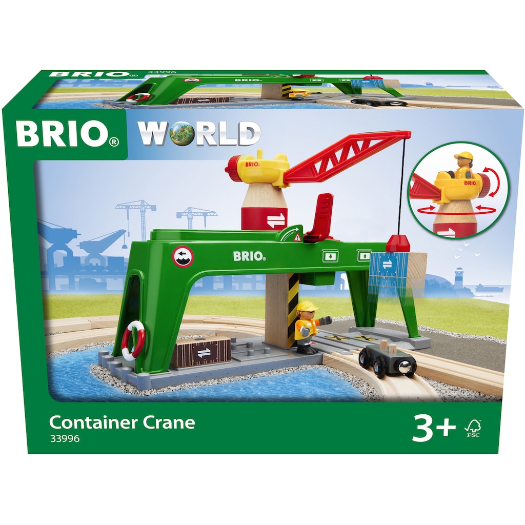 BRIO® Spielzeugeisenbahn-Erweiterung »BRIO® WORLD, Bahn Verlade-Terminal«