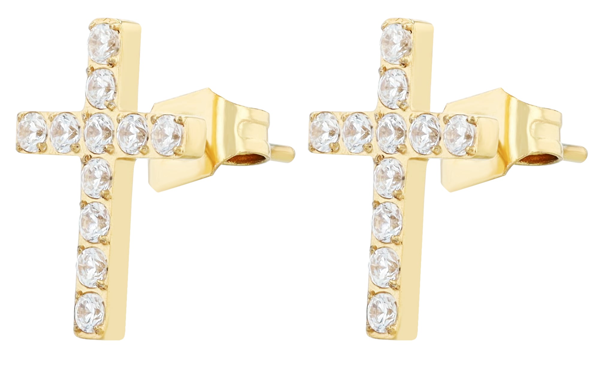 Adelia´s Paar Ohrhänger "Damen Ohrringe – Ohrstecker aus Edelstahl mit Stra günstig online kaufen