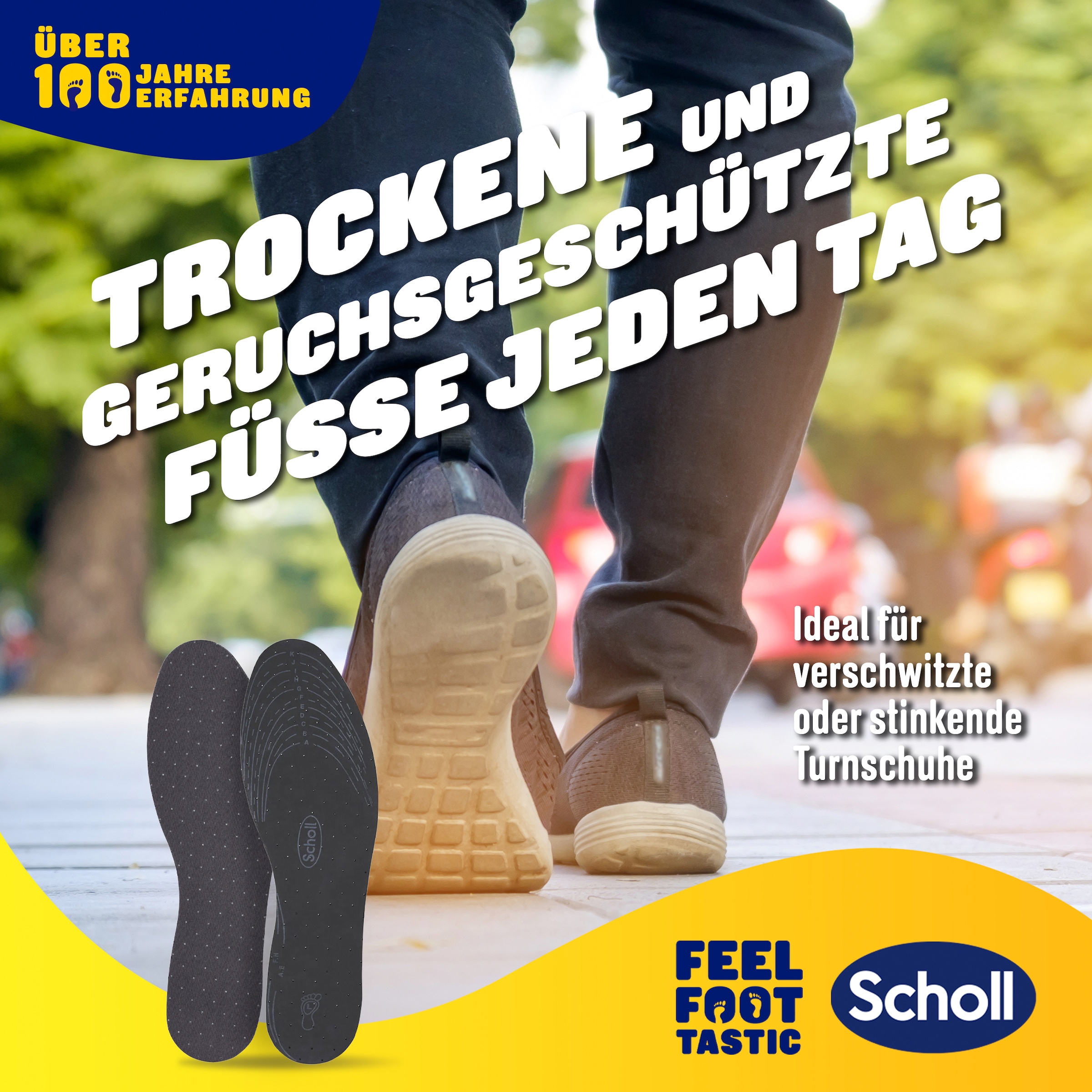 Scholl Einlegesohlen »frische Einlegesohlen«, (Packung, extra dünn, 1 Paar)
