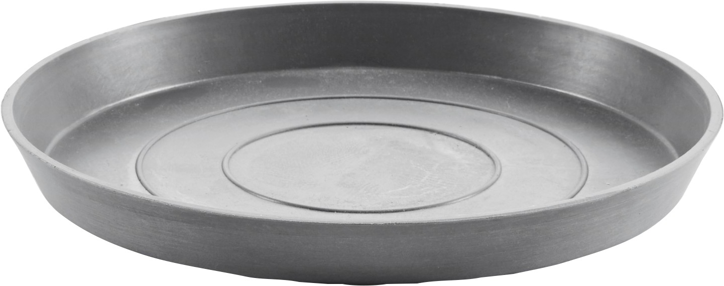 ECOPOTS Blumentopfuntersetzer "ROUND SAUCER Grey", BxTxH: 28,7x28,7x3 cm