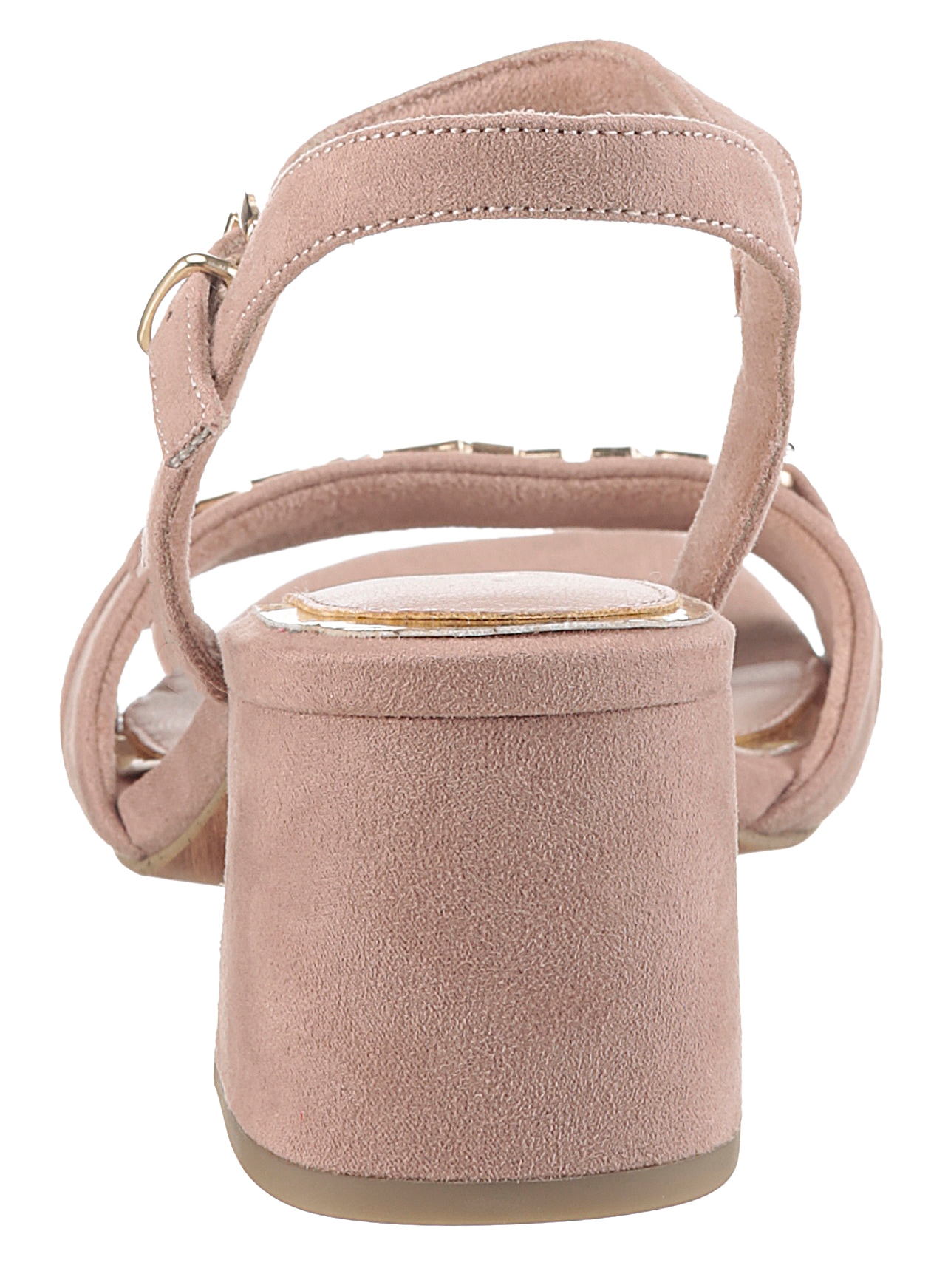 MARCO TOZZI by GMK Sandalette, Blockabsatz, Riemchensandale, Abendschuh mit Feel Me-Ausstattung