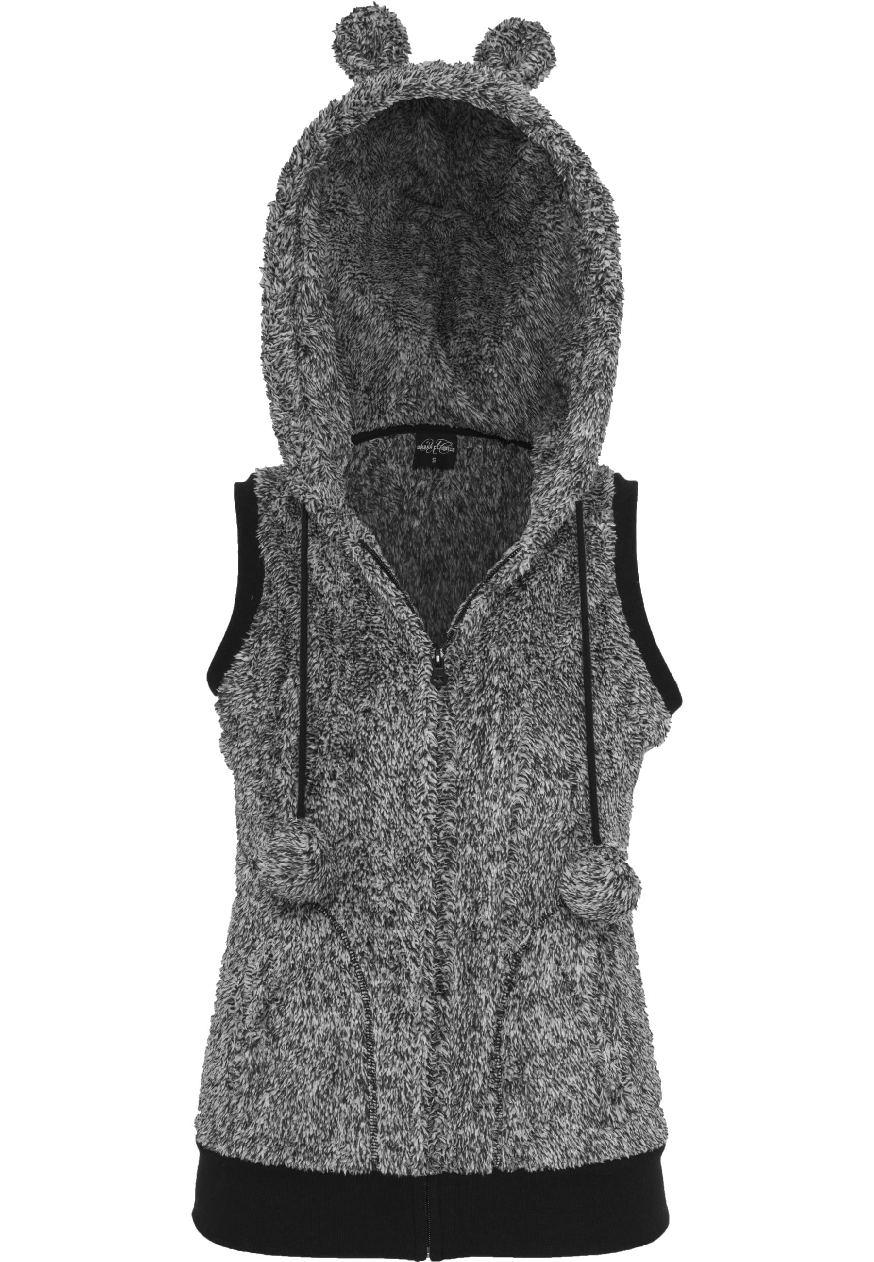 URBAN CLASSICS Jerseyweste »Urban Classics Damen Ladies Melange Teddy Vest« 1 Stk.