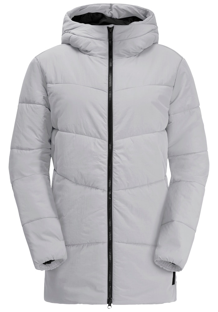 Jack Wolfskin Funktionsjacke »KAROLINGER LONG JKT W«, mit Kapuze