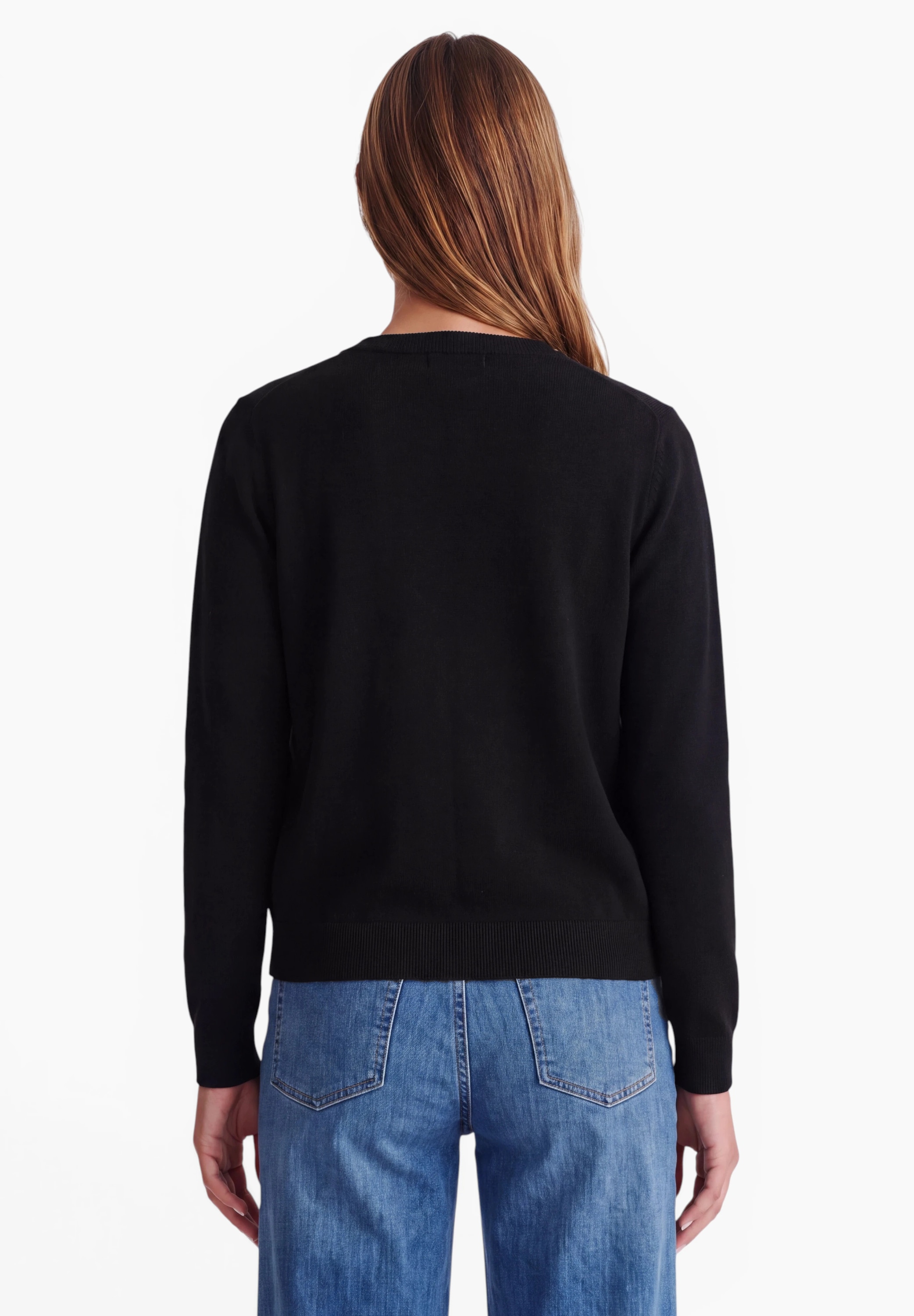 STREET ONE STUDIO Cardigan mit Rundhalsausschnitt