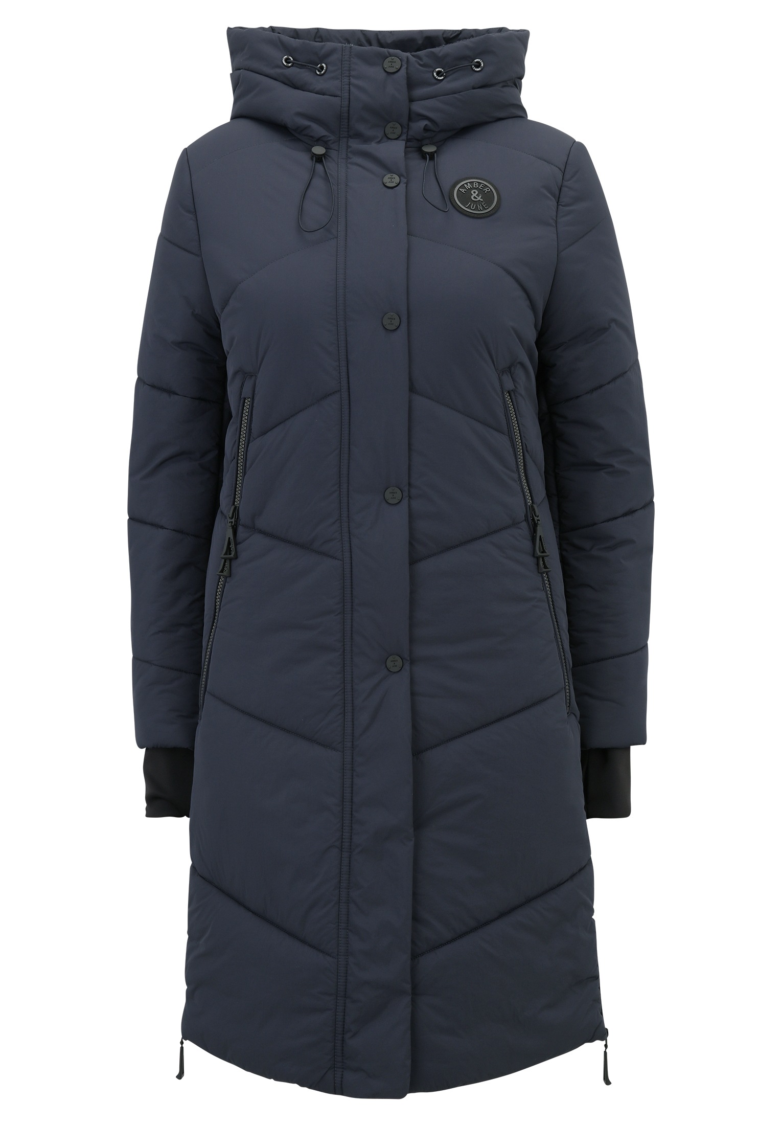 Amber & June Steppmantel "Amber & June Damen Steppmantel mit Kapuze" günstig online kaufen