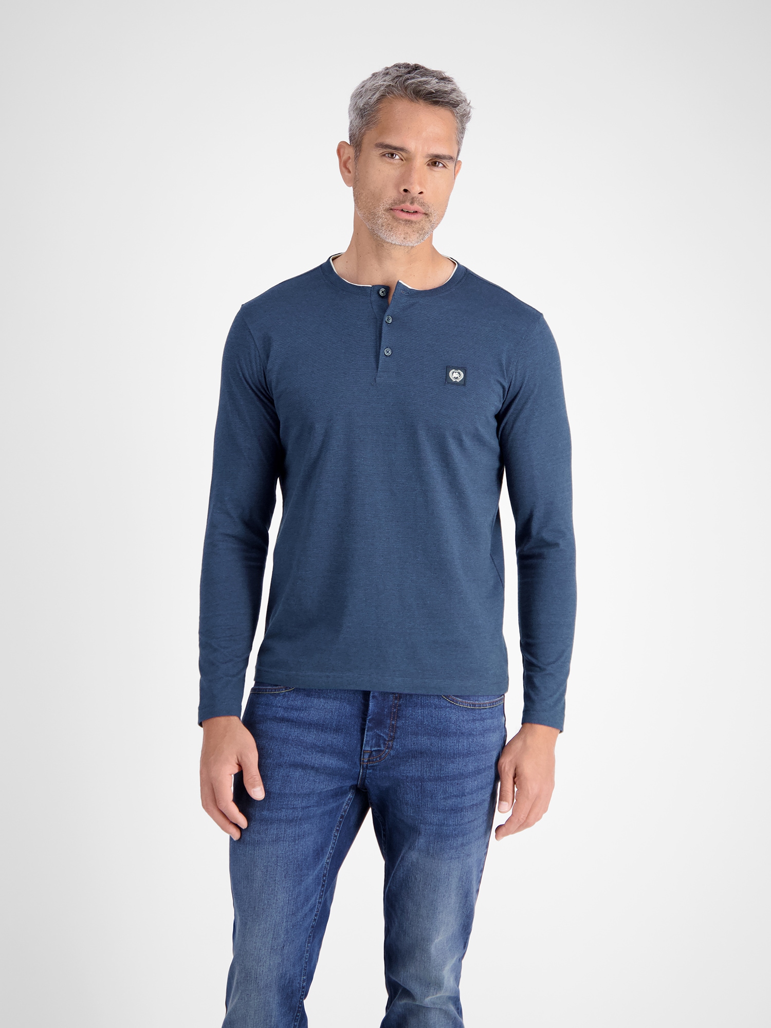 LERROS Sweatshirt "LERROS Serafino-Langarmshirt für Herren" günstig online kaufen