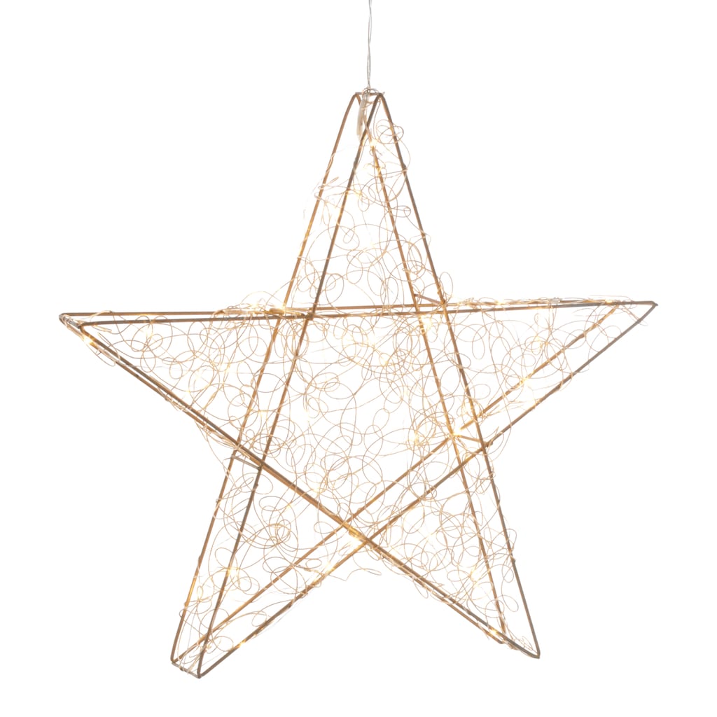 AM Design LED Stern, Weihnachtsstern aus Draht, Weihnachtsdeko aussen