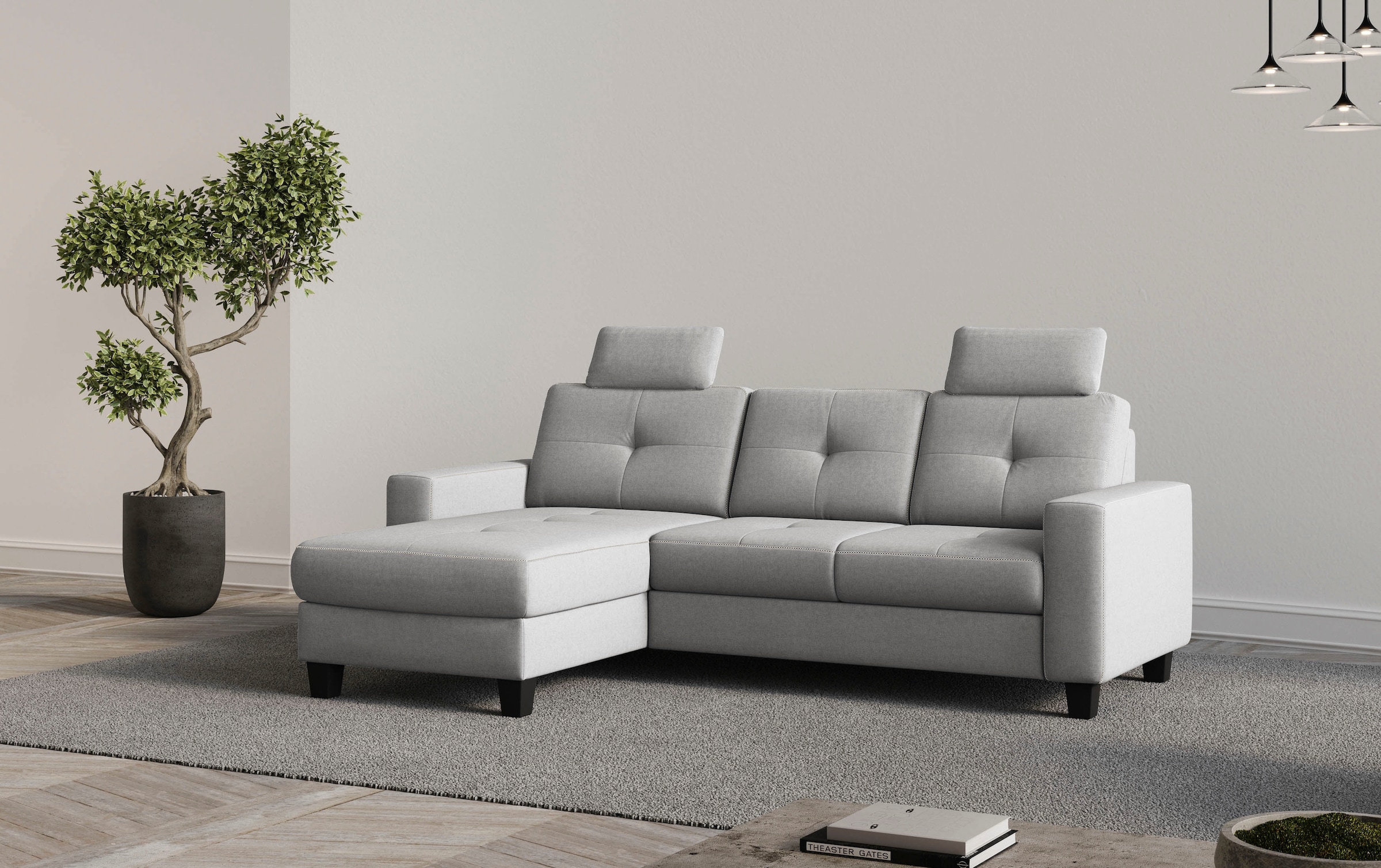 OTTO home Ecksofa "Varese" wahlweise mit Schlaffunktion und Bettkasten