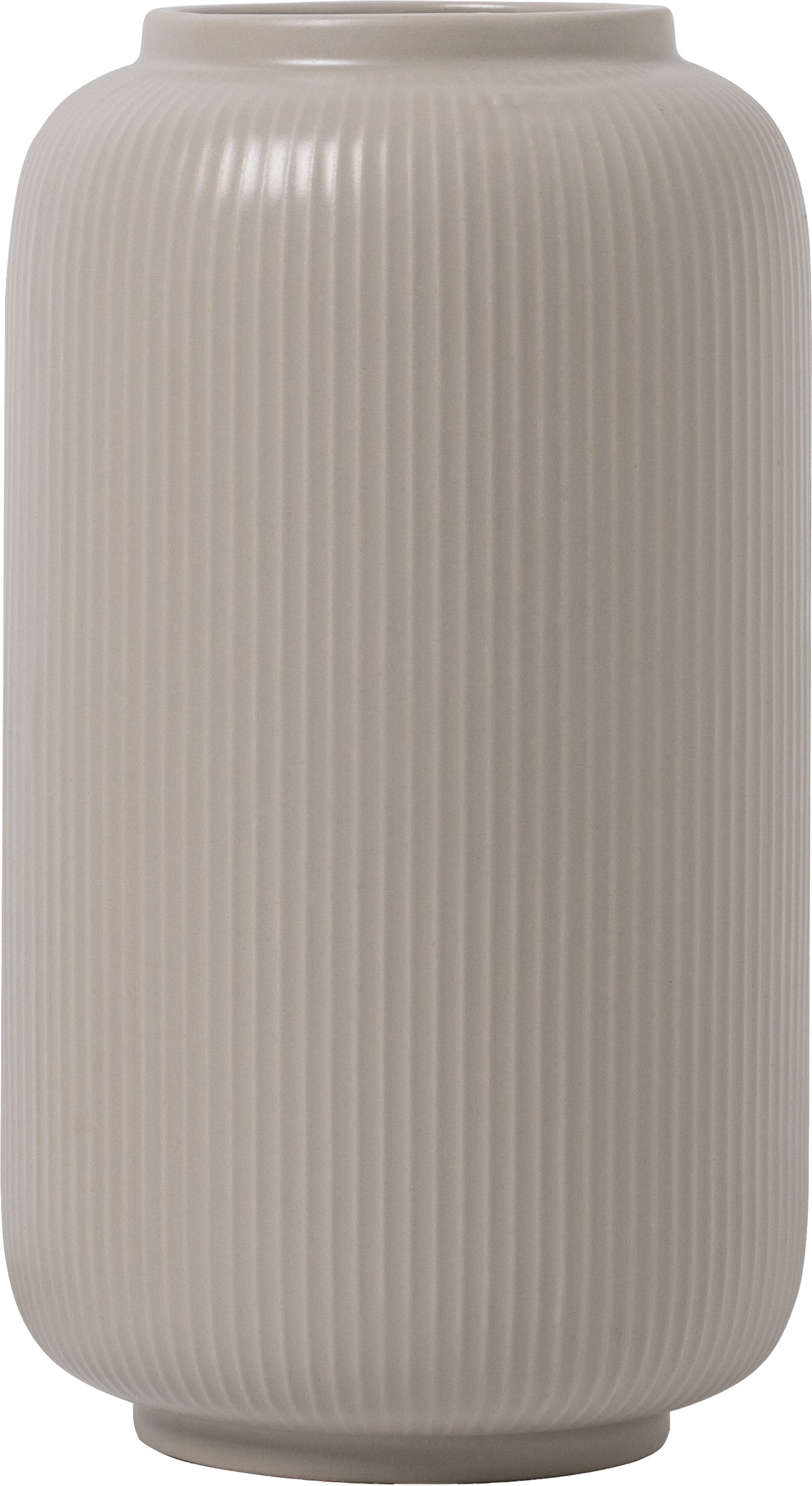 OTTO home Tischvase "Ylvii, innen vollständig glasiert und wasserundurchlässig" aus Keramik, uni matt oder mit glänzender Effektglasur, creme und blau