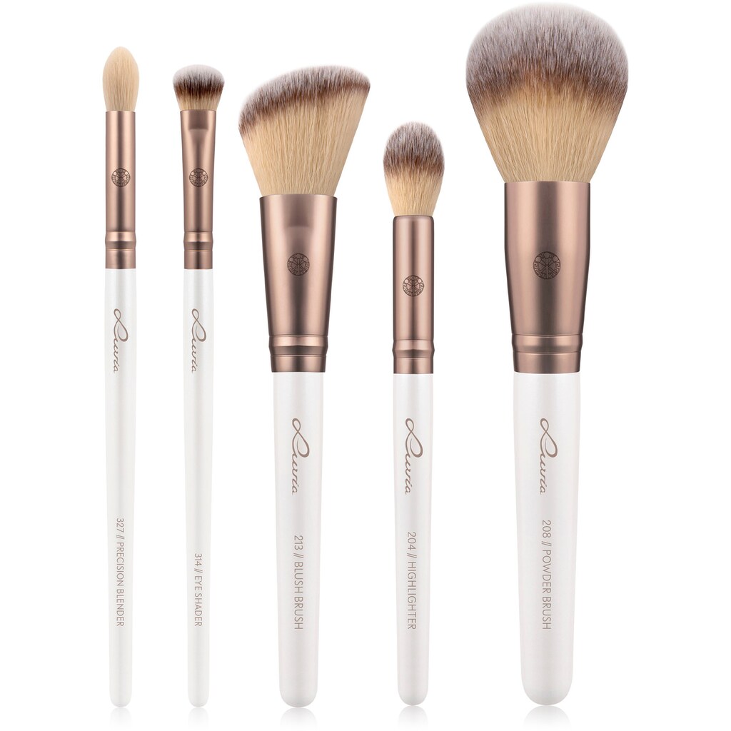 Luvia Cosmetics Kosmetikpinsel-Set »Daily Essentials«, (Set, 5 tlg.)